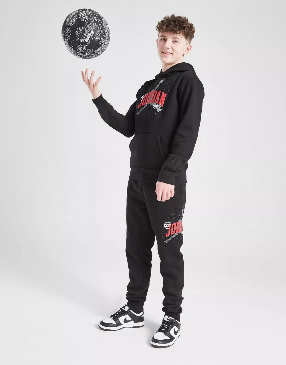 NikeHad JORDAN ШТАНИ 1984 JM JOG BLK/RED B, фото 1 з 6
