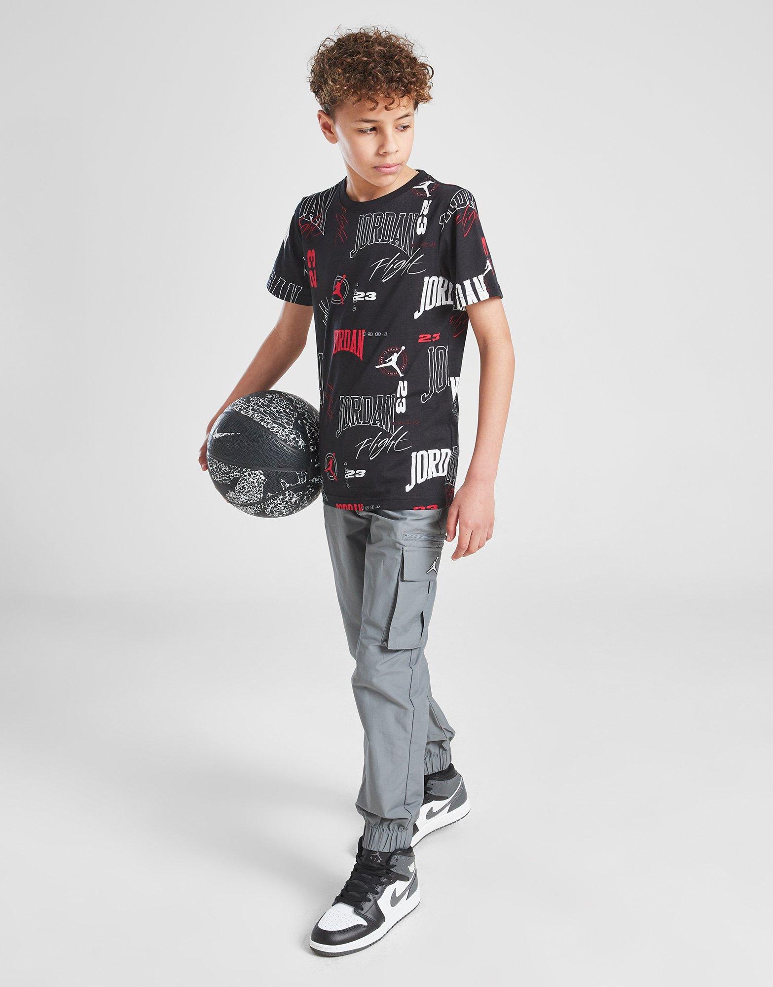 Детска тениска JORDAN ТЕНИСКА ARC AOP TEE BLK/RED B 95D800-023 Черен