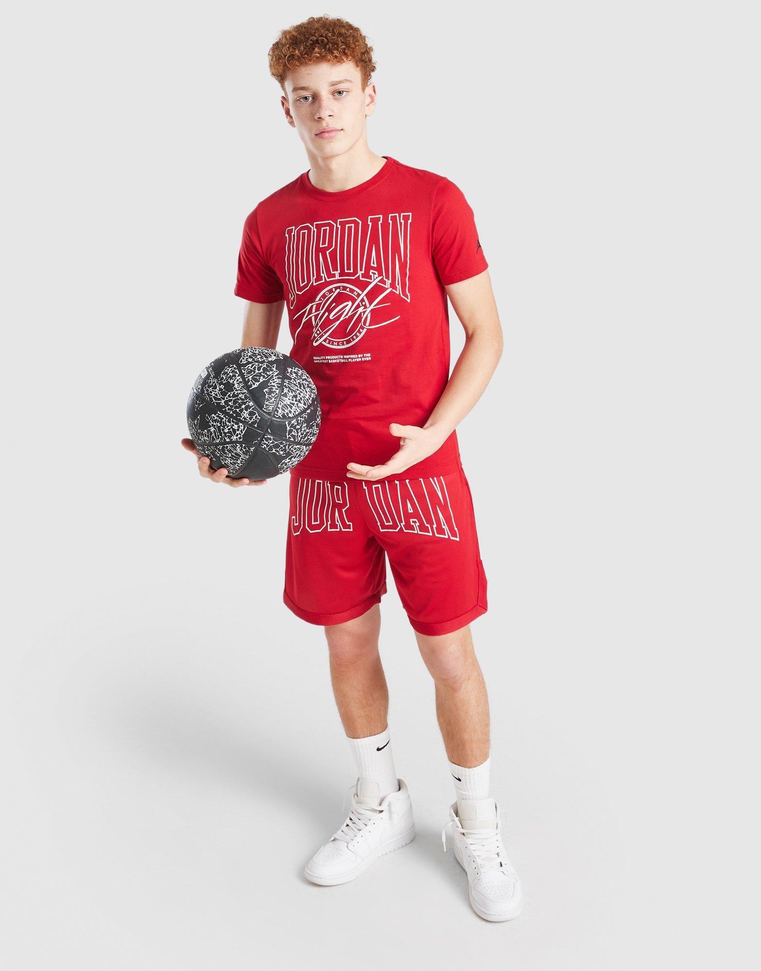 Pantaloni scurți pentru copii JORDAN PANTALONI SCURȚI FLT BEYND ARC SHRT RED B 95D783-R78 Roșu