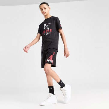 Krótkie spodenki, szorty dziecięce JORDAN SZORTY 1984 JM SHRT BLK/RED