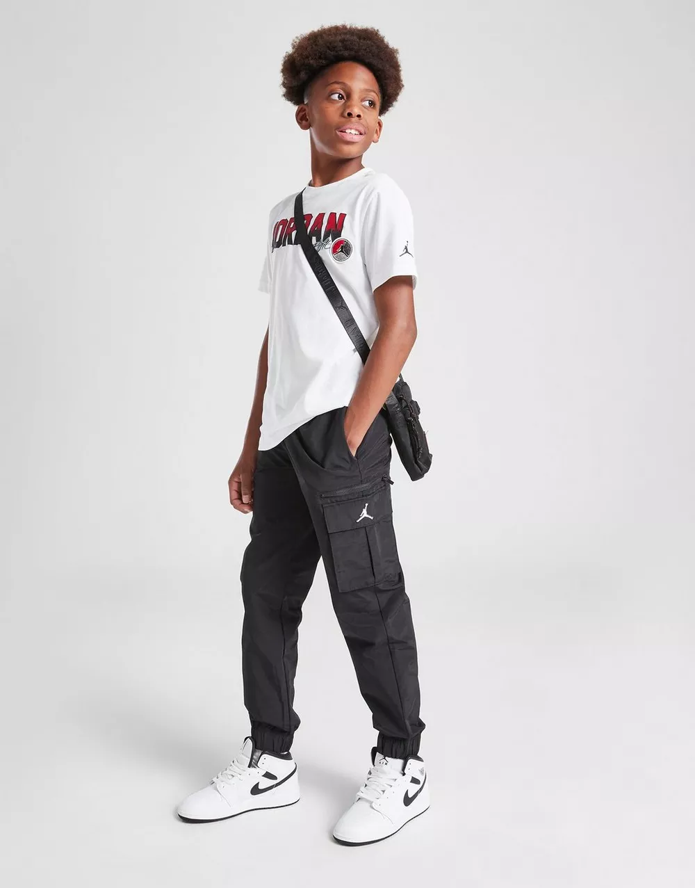 NikeHad JORDAN ШТАНИ JMPMN WVN CRGO BLK B, фото 1 з 4