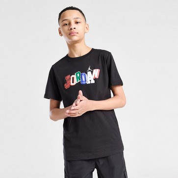 Детска тениска JORDAN ТЕНИСКА JRDN LETTER TEE BLK B