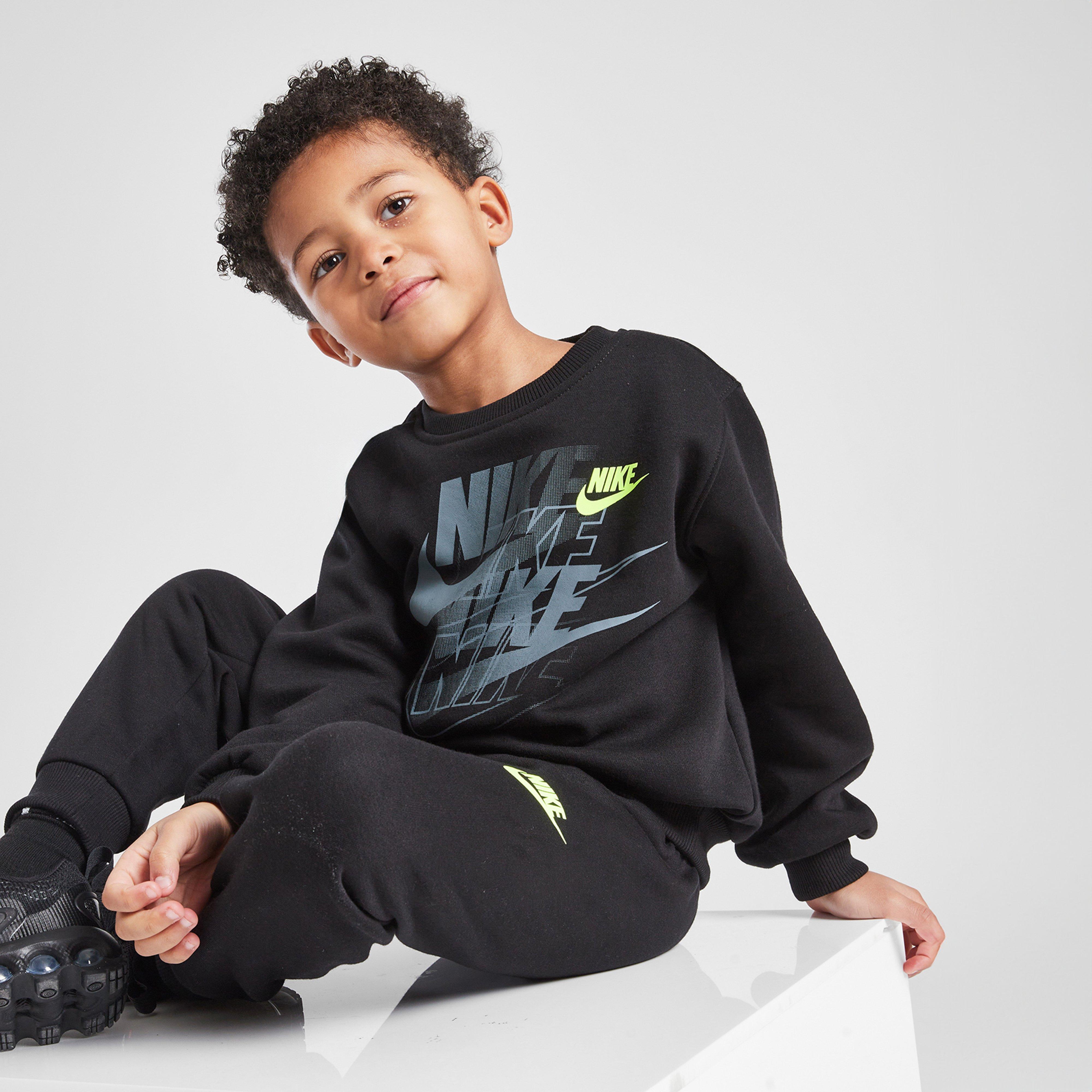 Дитячі спортивні костюми NIKE КОМПЛЕКТ FTURA GFX FLC CRWST BLK B