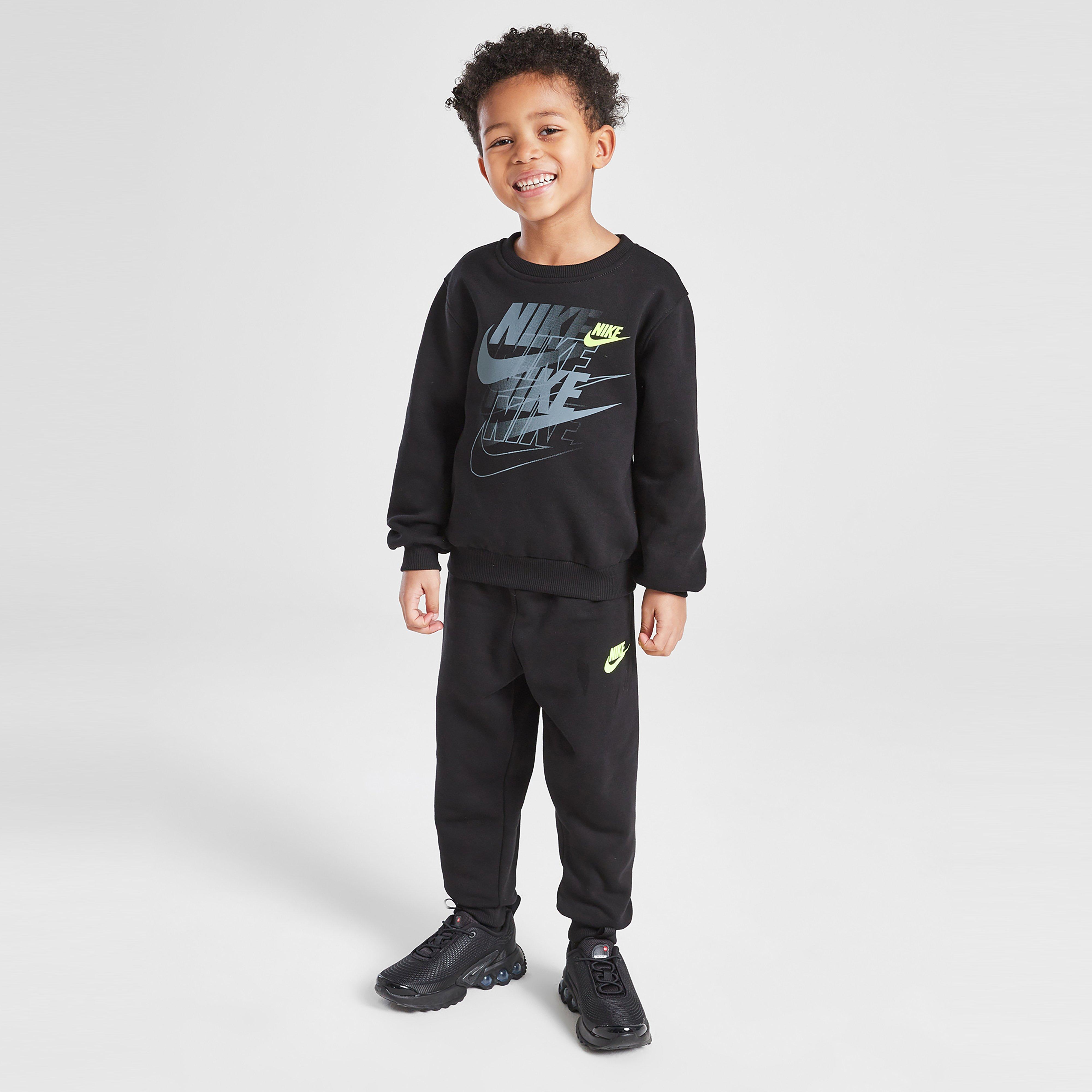 Дитячі спортивні костюми NIKE КОМПЛЕКТ FTURA GFX FLC CRWST BLK B