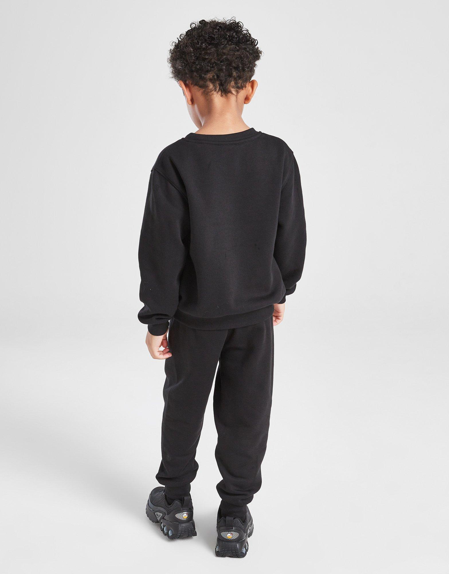 Dječji set trenirke NIKE KOMPLET FTURA GFX FLC CRWST BLK B 86M862-023 crna