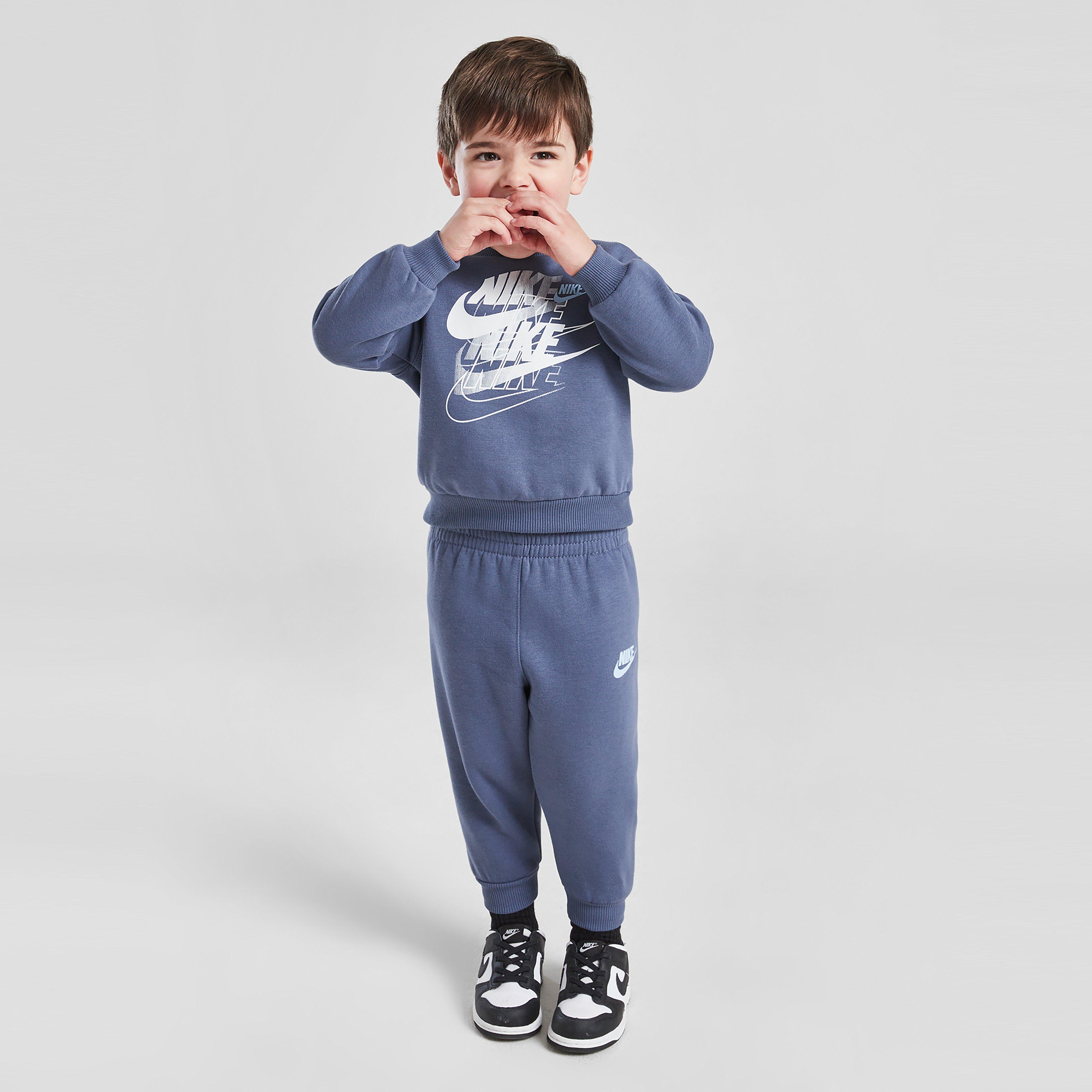 Детски анцуг NIKE КОМПЛЕКТ FTURA GFX FLC CRWST BLK B