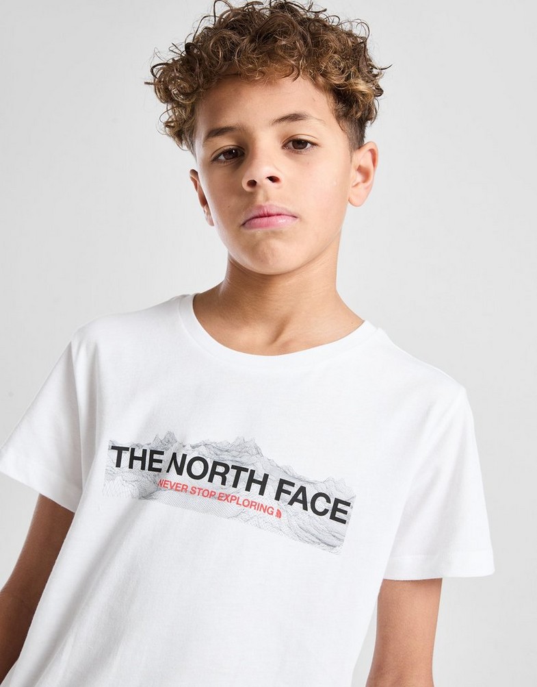 Детска тениска THE NORTH FACE ТЕНИСКА MOUNTAIN T WHITE NF0A8EGSFN41 Бял