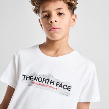 Детска тениска THE NORTH FACE ТЕНИСКА MOUNTAIN T WHITE