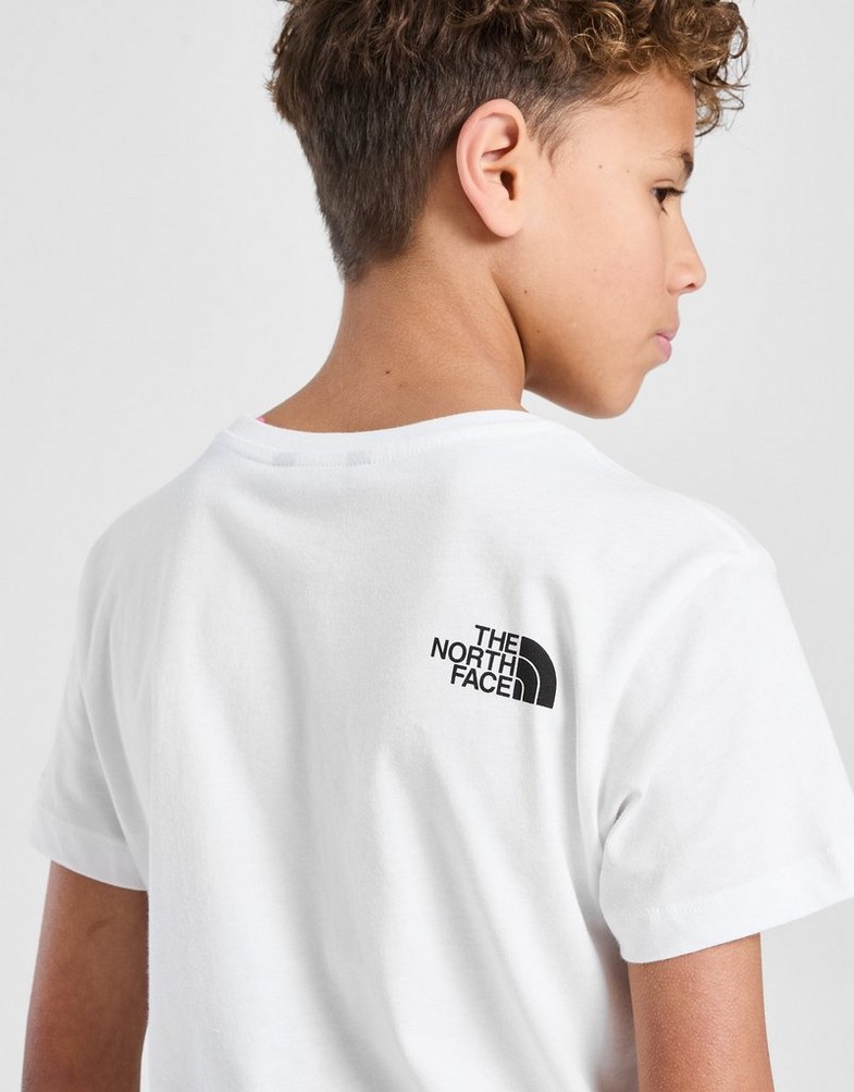 Koszulka, t-shirt dziecięcy THE NORTH FACE T-SHIRT MOUNTAIN T WHITE NF0A8EGSFN41 Biały