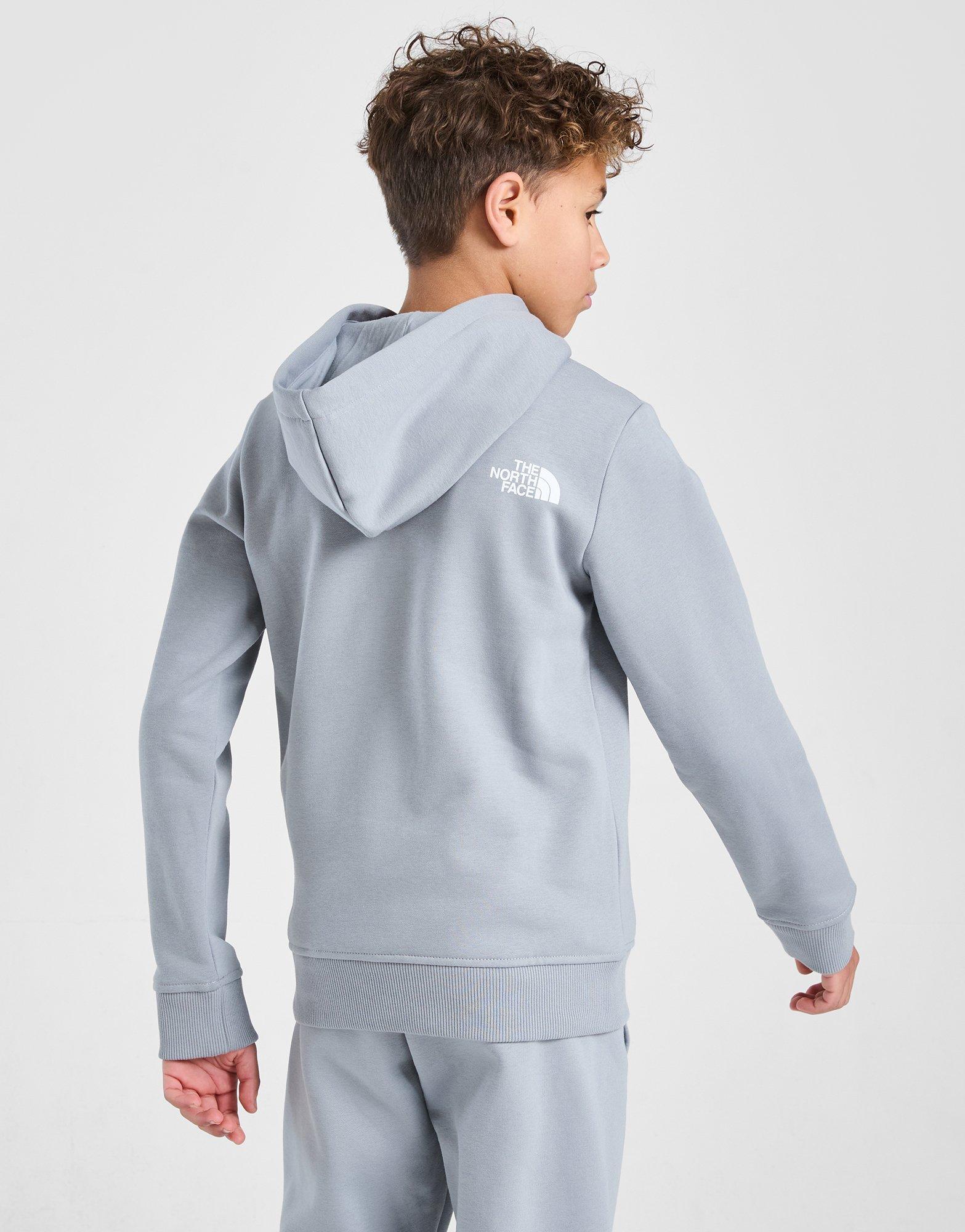 Detská mikina THE NORTH FACE MIKINA S KAPUCÍ BOX FLEECE TRADE NF0A8CA7ZDK1 Šedá