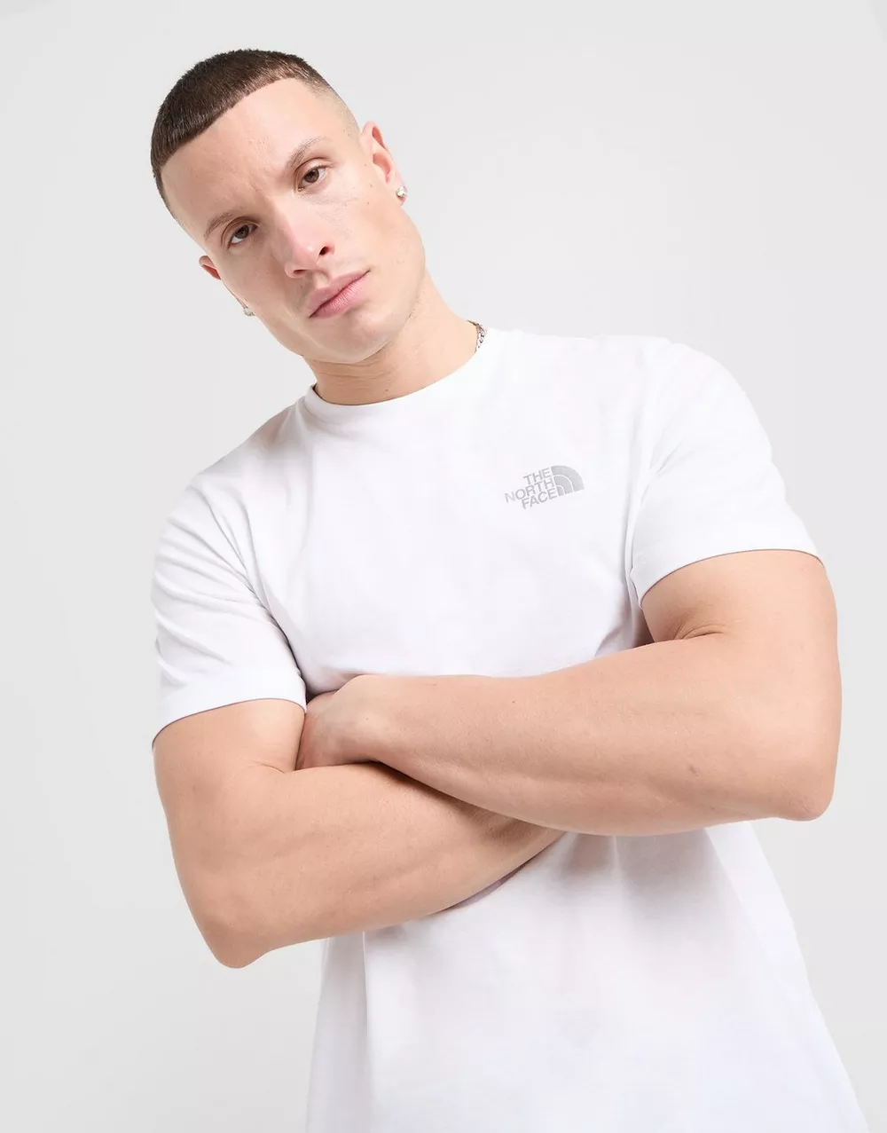 THE NORTH FACE ФУТБОЛКА SIMP DOME T WHT/REF, фото 1 з 6
