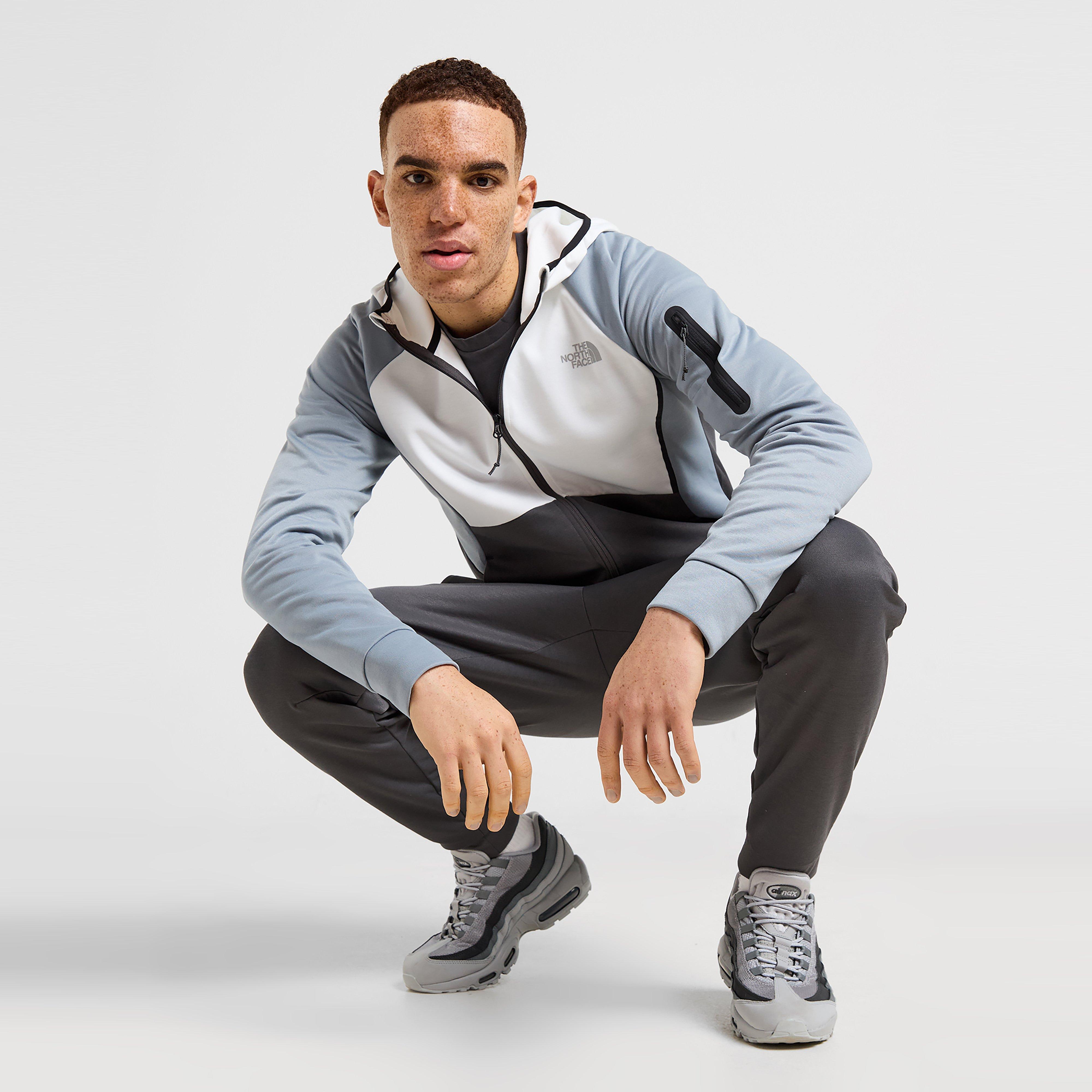 Férfi pulóverek THE NORTH FACE PULÓVER KAPUCNIS TEK FZ HD ANTH/WHT