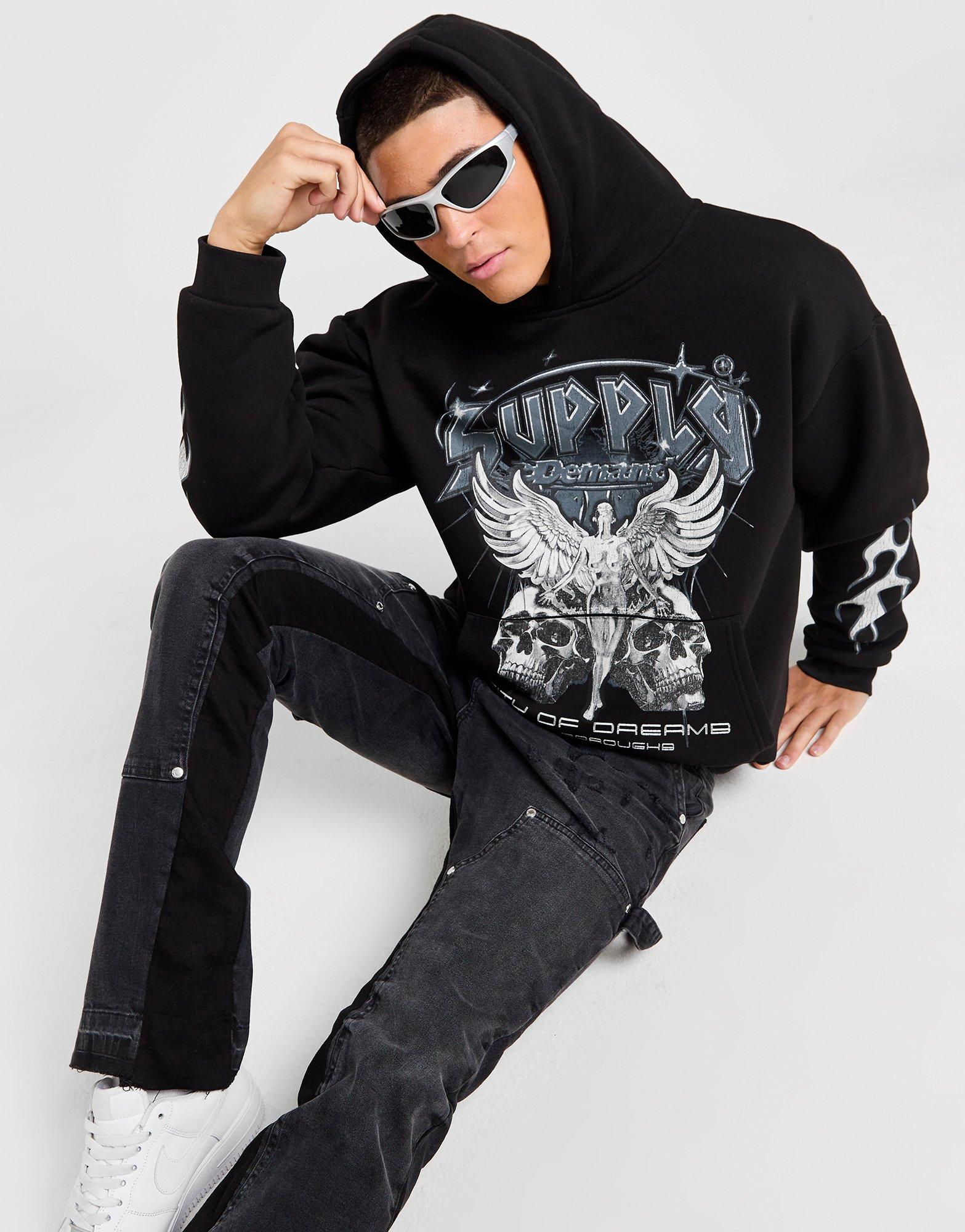 Чоловічі кофти SUPPLY & DEMAND КОФТА З КАПЮШОНОМ TRONIC HD SUPTM17239007 Чорний