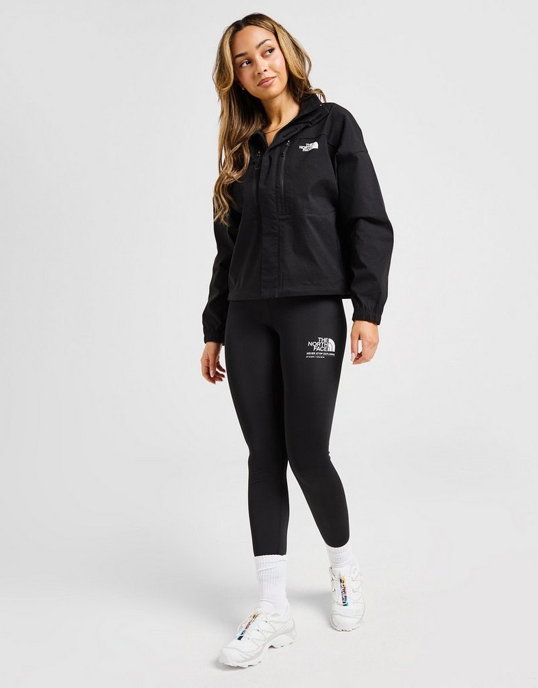 Dámské legíny THE NORTH FACE LEGGINGS TECH GRPH TIGHT BLK/WH NF0A8CD0JK31 Černá