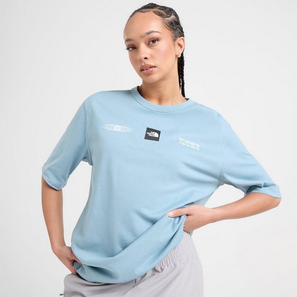 THE NORTH FACE T-SHIRT TECH GRPH BF T BLU/WH