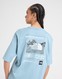 THE NORTH FACE T-SHIRT TECH GRPH BF T BLU/WH