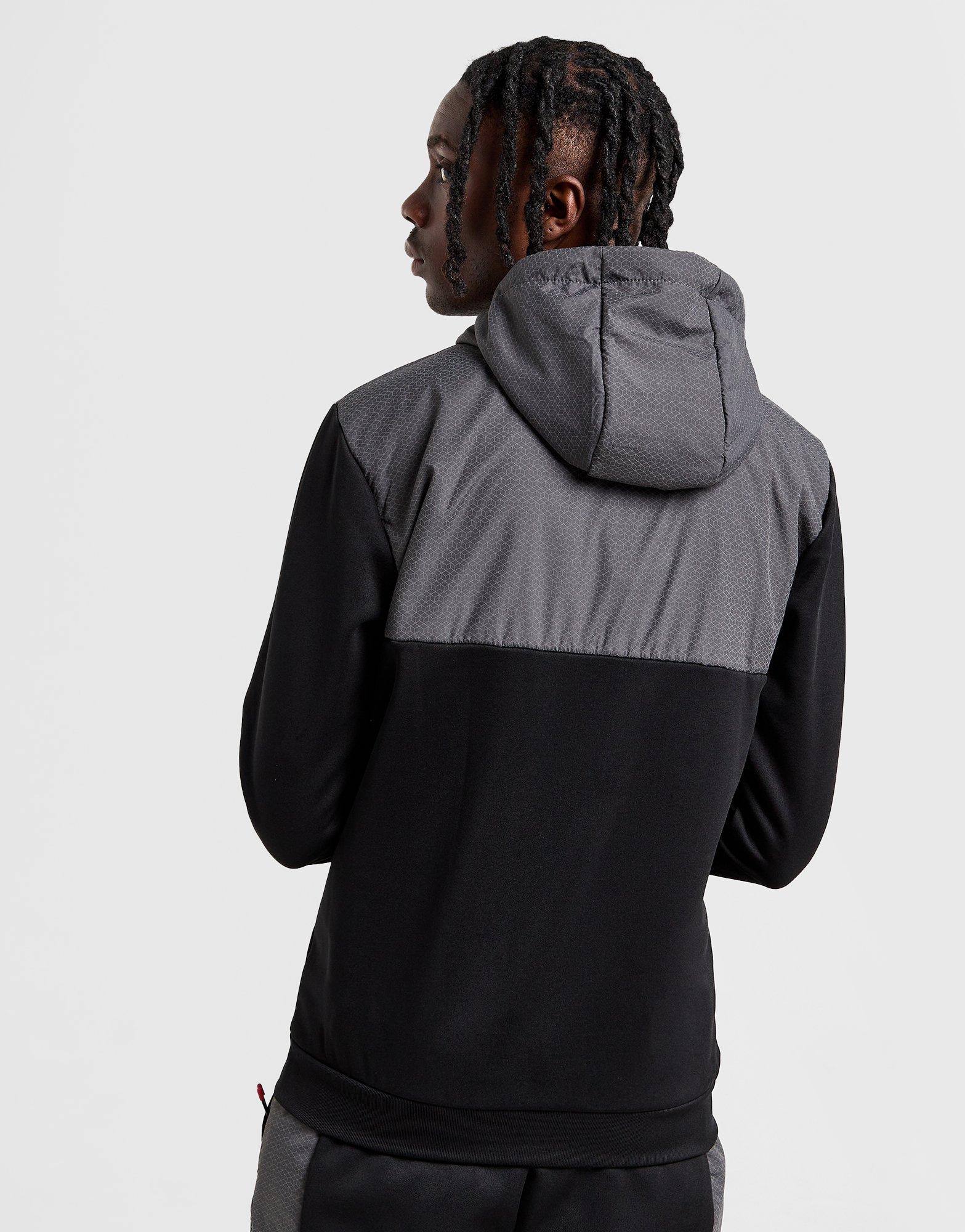 Muški gornji dio trenirke MCKENZIE VESTA RASKOPČANA   S KAPULJAČOM CHAOS PLY BLK MCKTM16410007 crna