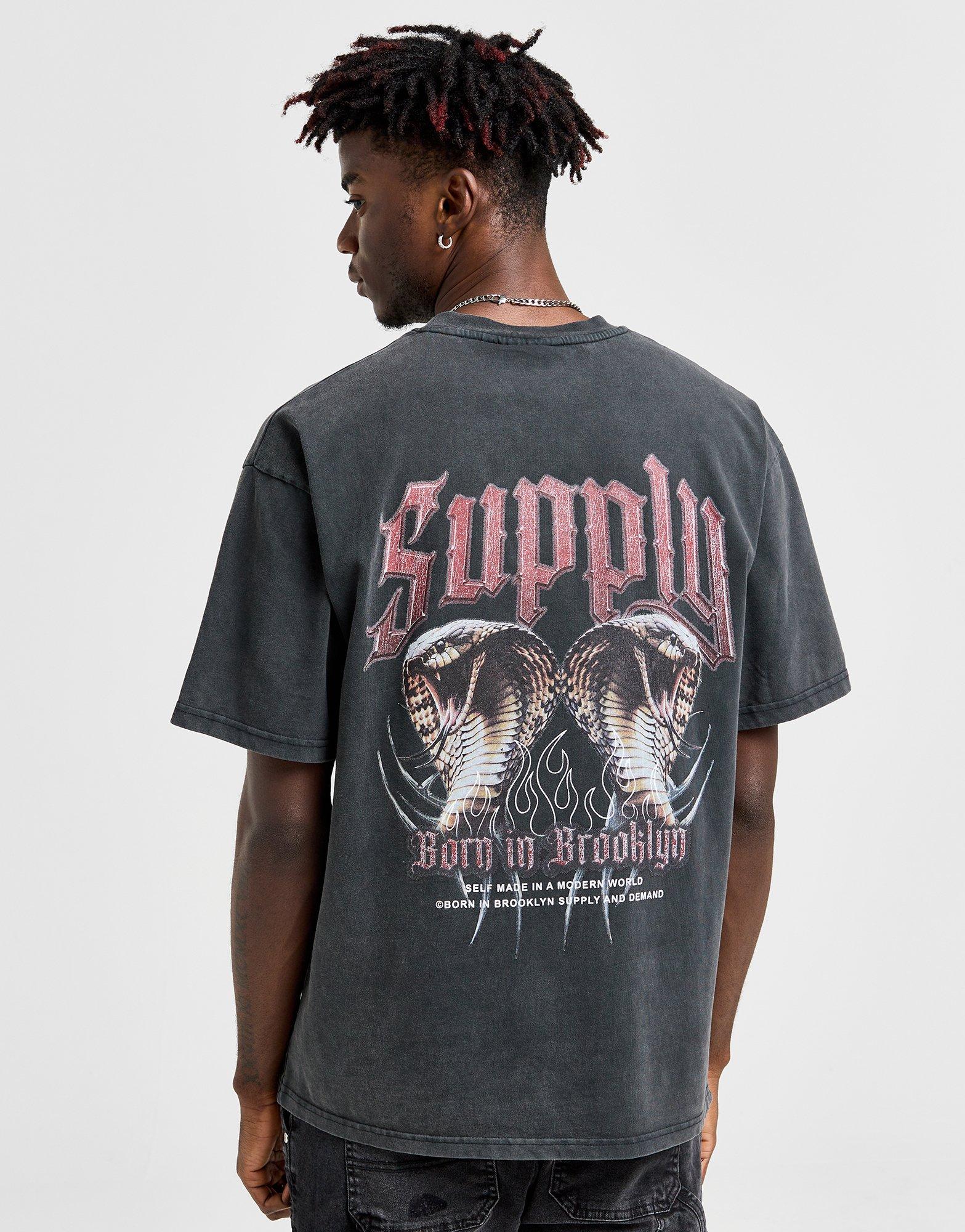 Koszulka, t-shirt męski SUPPLY & DEMAND T-SHIRT CATCHER TEE SUPTM17468007 Czarny