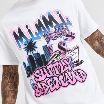 Vyriški marškiniai SUPPLY & DEMAND MARŠKINĖLIAI MIAMI TEE