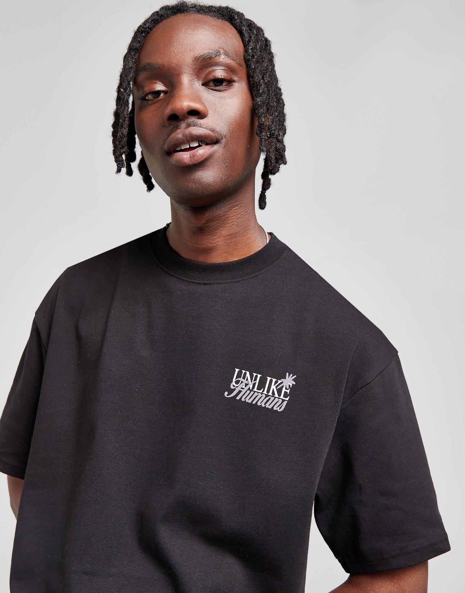 Pánske tričko UNLIKE HUMANS TRIČKO GLOBAL TEE BLK-BLK TRIČKO ULHTM10177007 Černá