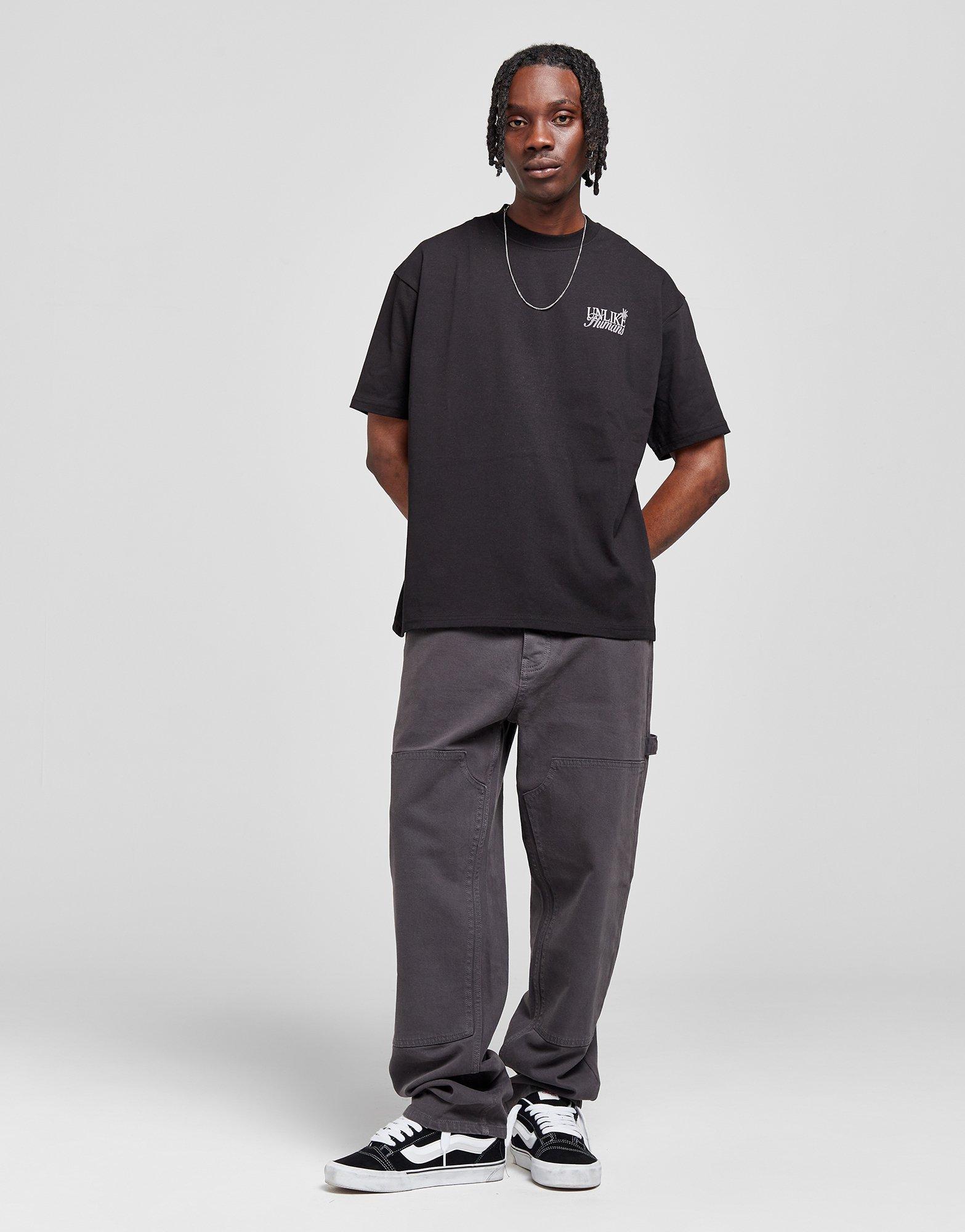 Pánske tričko UNLIKE HUMANS TRIČKO GLOBAL TEE BLK-BLK TRIČKO ULHTM10177007 Černá