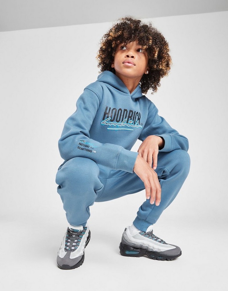 HOODRICH BLUZA Z KAPTUREM SPLATTER HD BLUE HJ-0424-0050 Niebieski