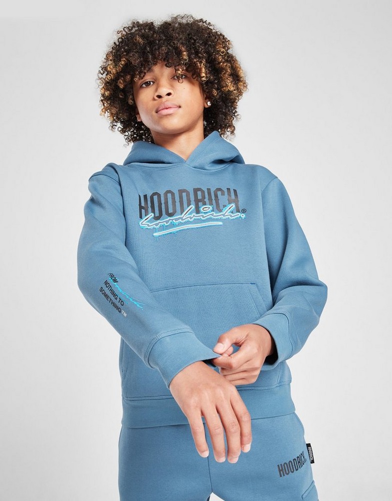 HOODRICH BLUZA Z KAPTUREM SPLATTER HD BLUE HJ-0424-0050 Niebieski