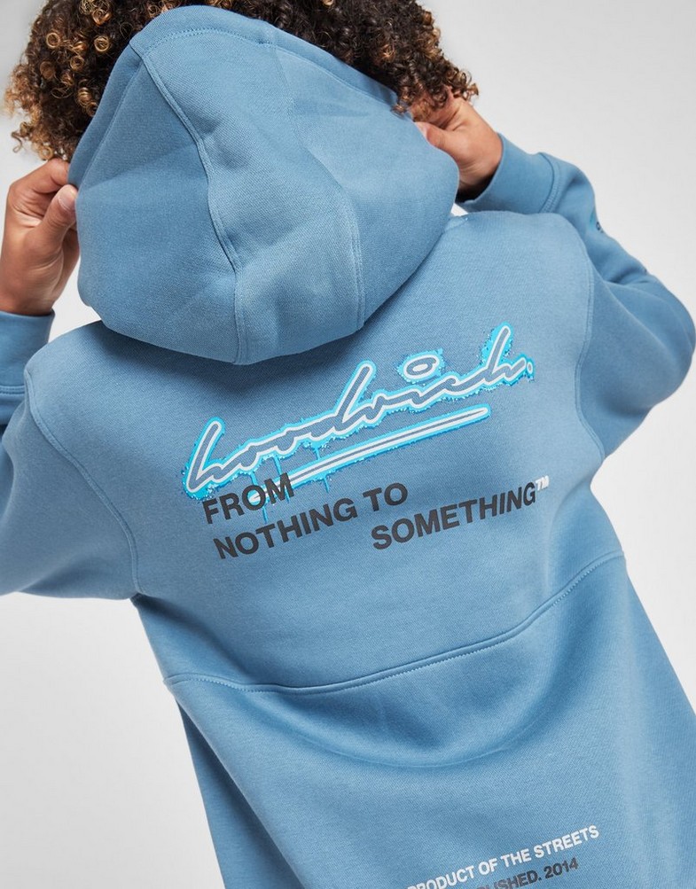 HOODRICH BLUZA Z KAPTUREM SPLATTER HD BLUE HJ-0424-0050 Niebieski