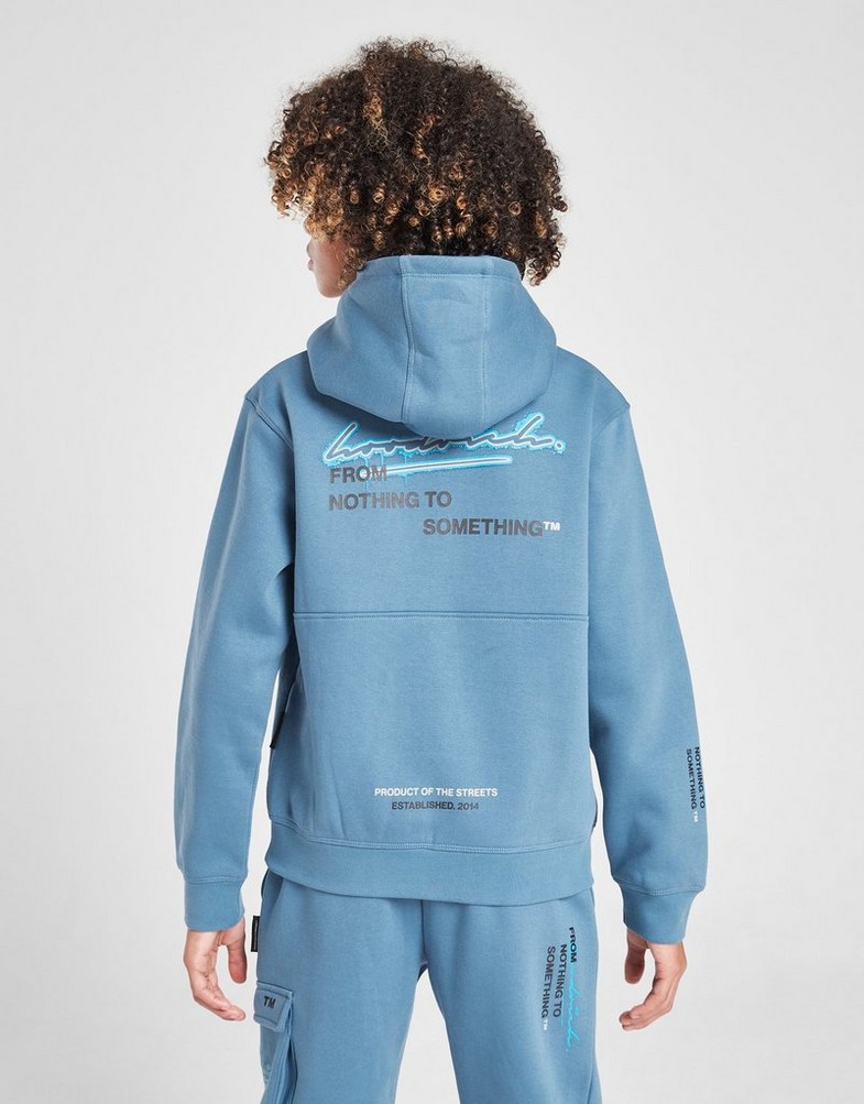 HOODRICH BLUZA Z KAPTUREM SPLATTER HD BLUE HJ-0424-0050 Niebieski