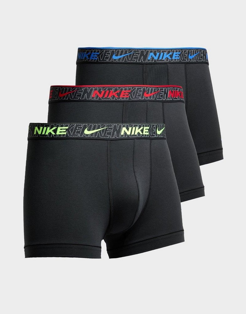 Чоловіча білизна NIKE ТРУСИ-БОКСЕРИ TRUNK 3PK 0000KE1008JV7 Чорний