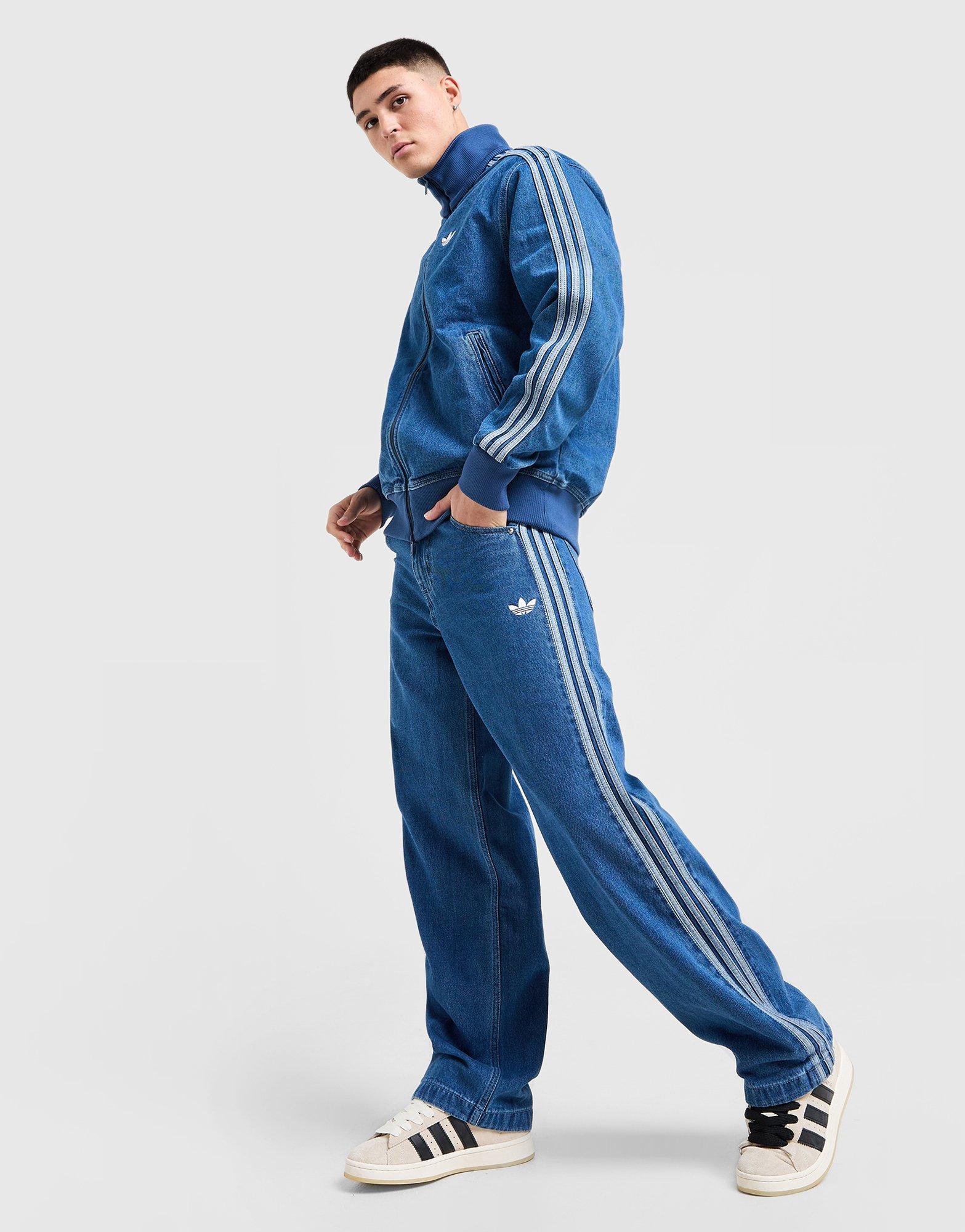 Férfi farmernadrág ADIDAS NADRÁG DENIM FB PT JC6234 Kék