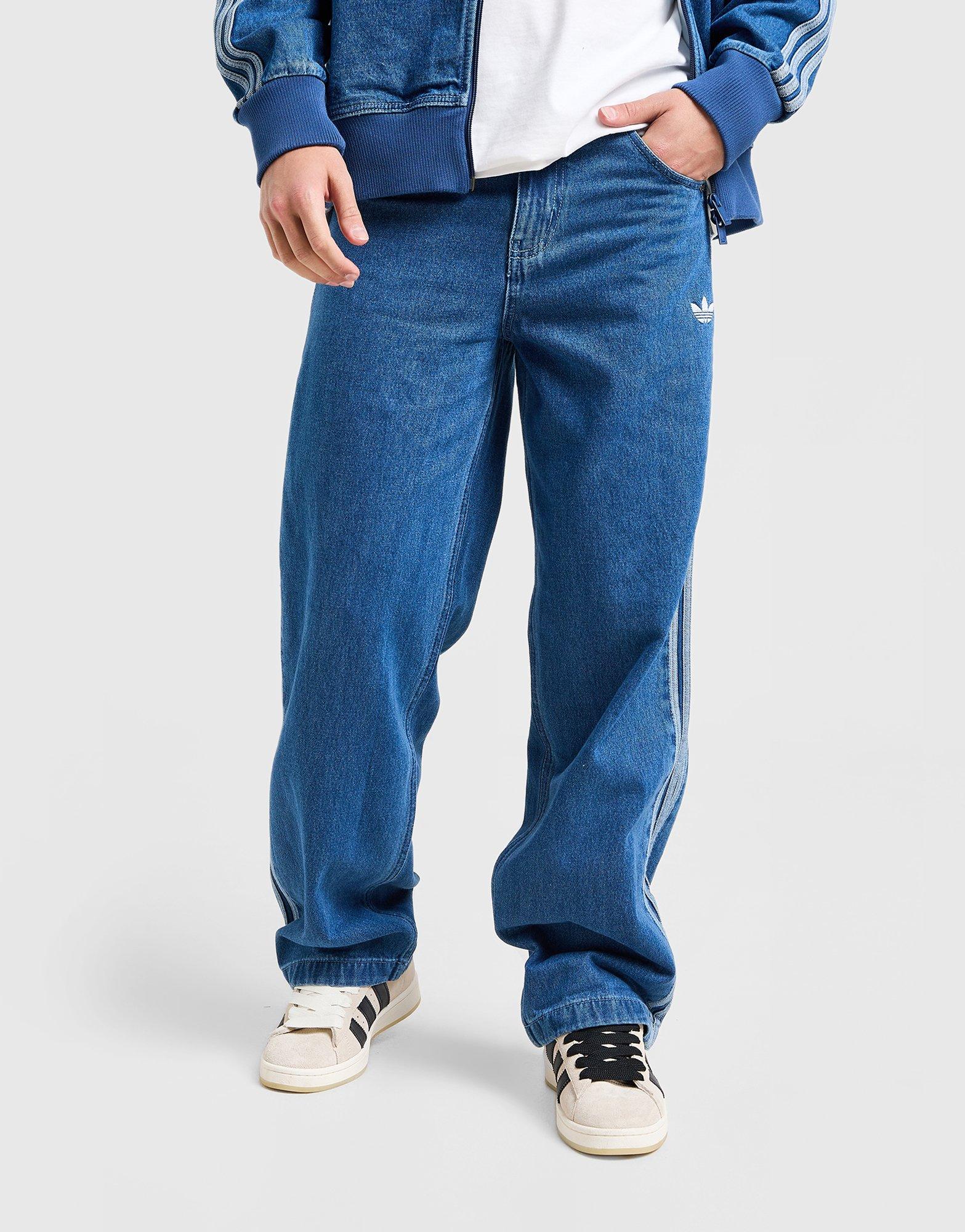 Férfi farmernadrág ADIDAS NADRÁG DENIM FB PT JC6234 Kék