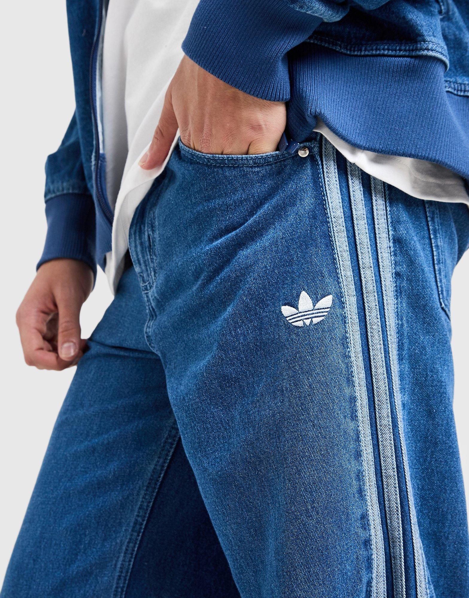 Férfi farmernadrág ADIDAS NADRÁG DENIM FB PT JC6234 Kék