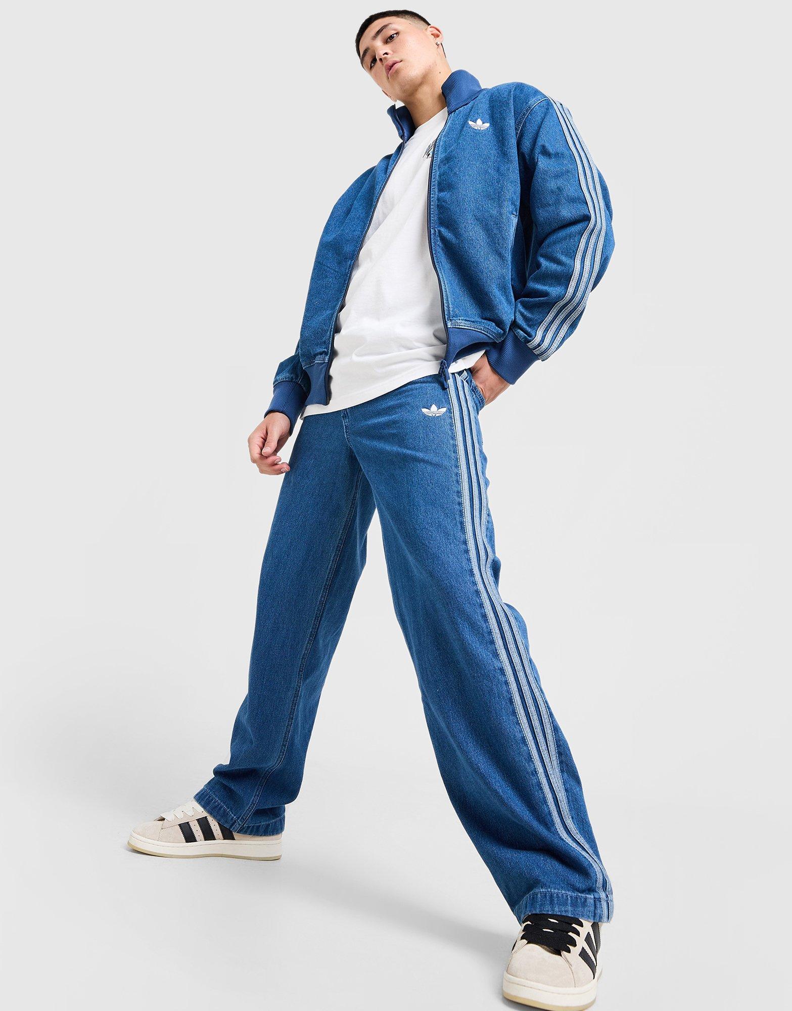 Férfi farmernadrág ADIDAS NADRÁG DENIM FB PT JC6234 Kék