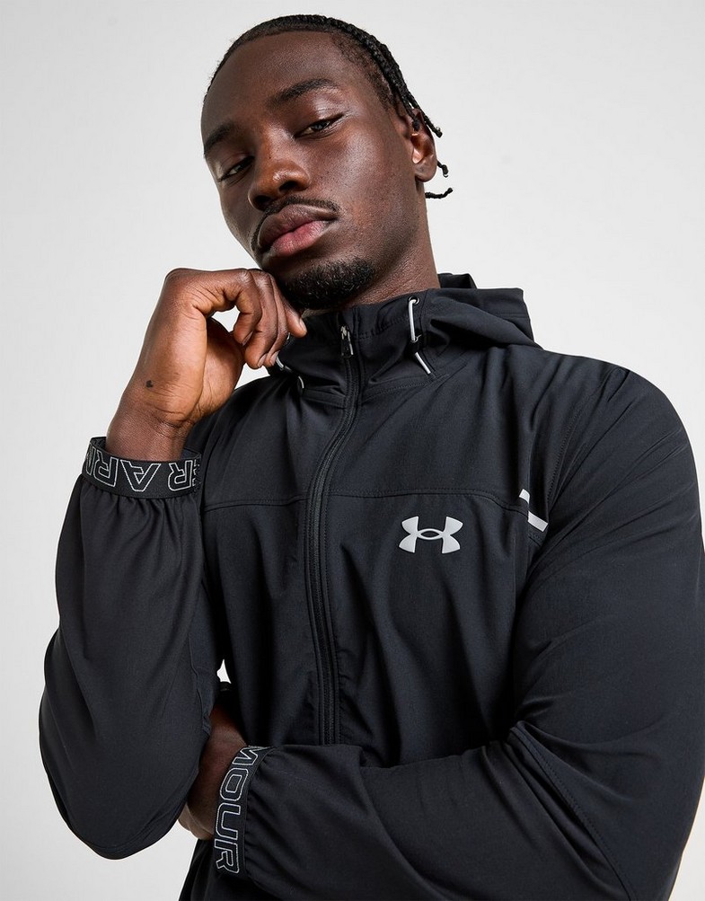 Мъжка блуза UNDER ARMOUR СУИТЧЪР СЪС ЗАКОПЧАВАНЕ   С КАЧУЛКА VANISH WVN 6001553-001 Черен