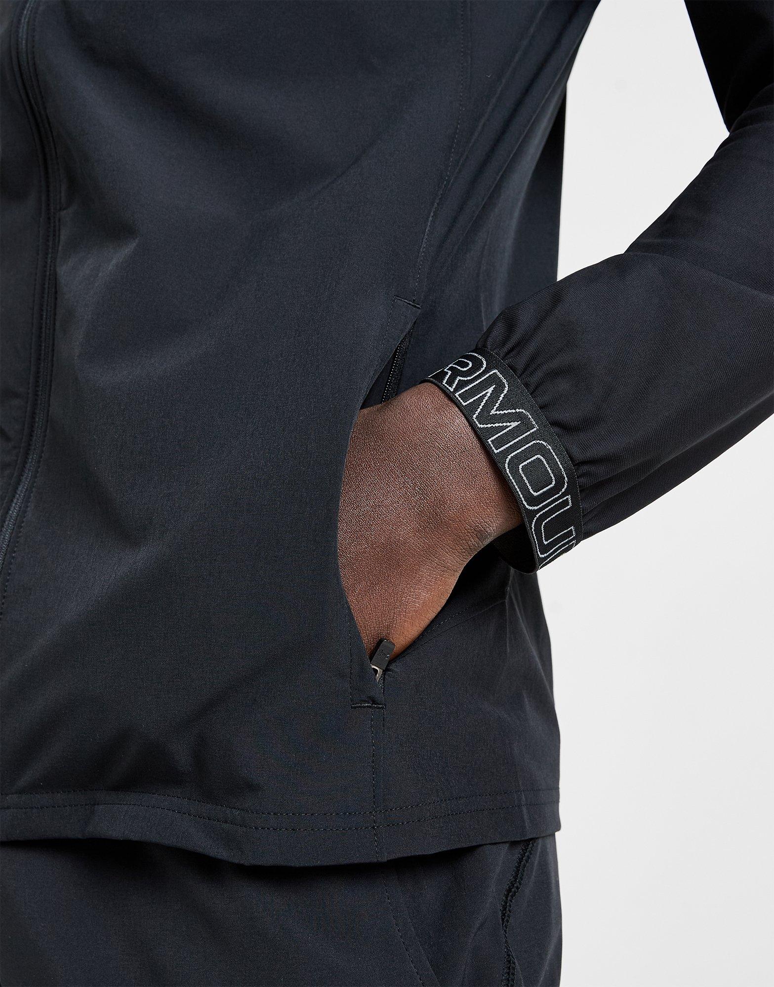 Pánska mikina UNDER ARMOUR MIKINA ROZEPÍNACÍ   S KAPUCÍ VANISH WVN 6001553-001 Černá