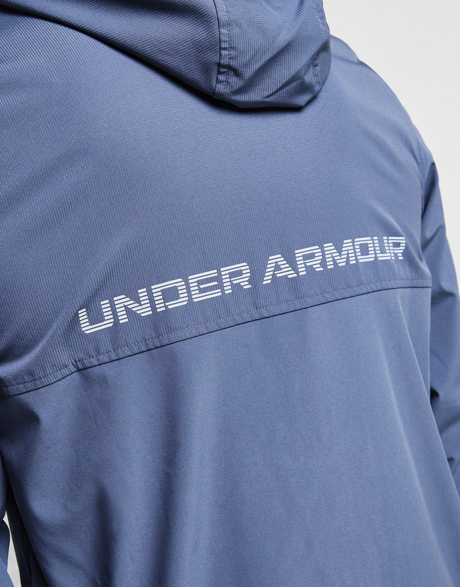 Férfi pulóverek UNDER ARMOUR PULÓVER CIPZÁRAS KAPUCNIS LOCKUP WVN 6001616-044 Szürke