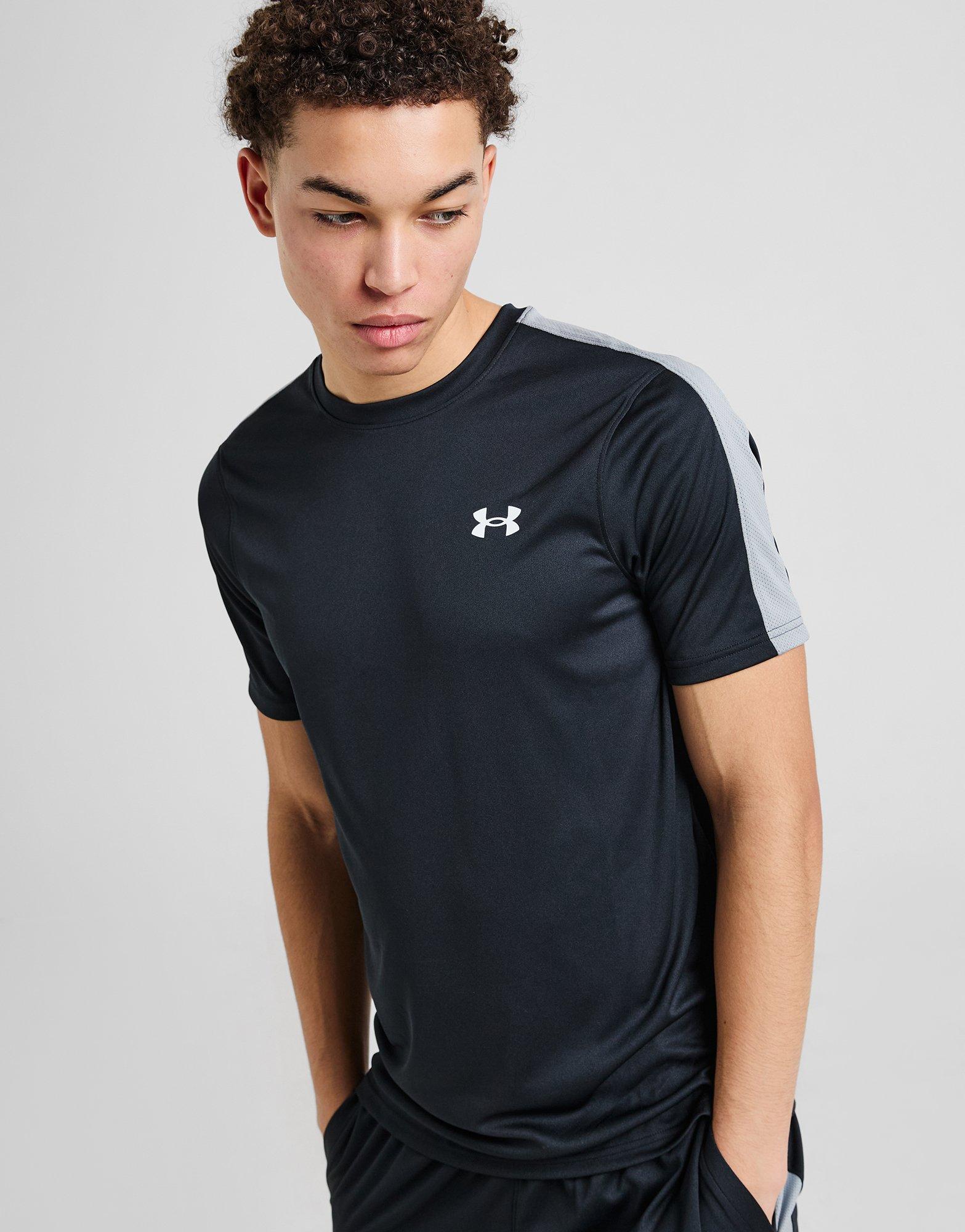 Pánske tričko UNDER ARMOUR TRIČKO CGR TEE BLK/STL 6001558-001 Černá