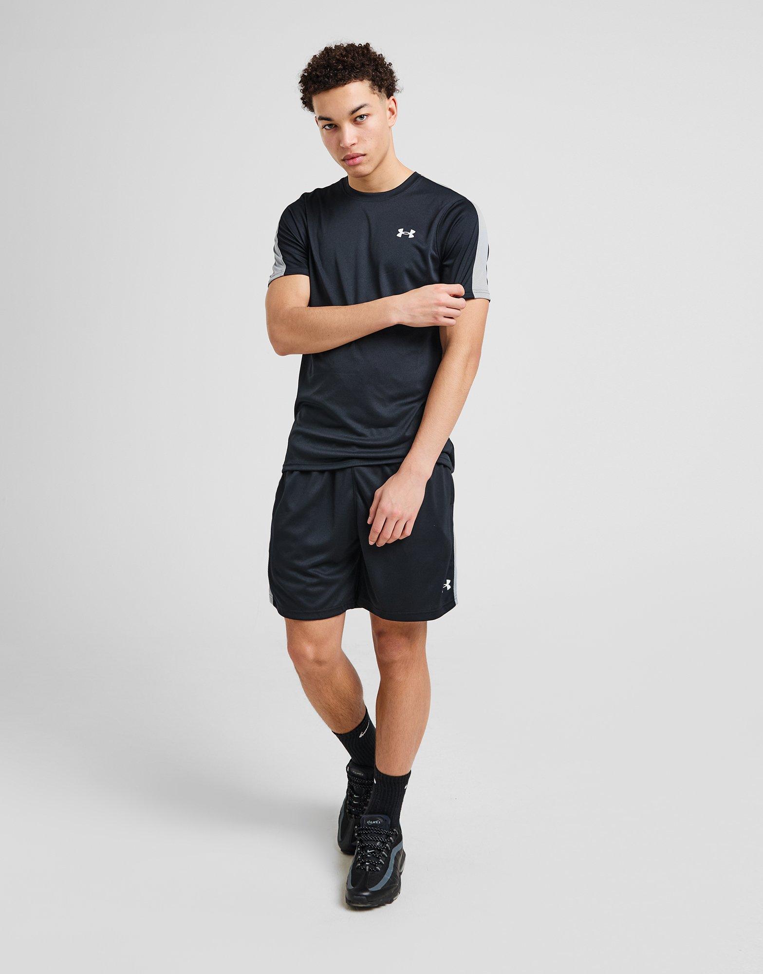 Pánske tričko UNDER ARMOUR TRIČKO CGR TEE BLK/STL 6001558-001 Černá
