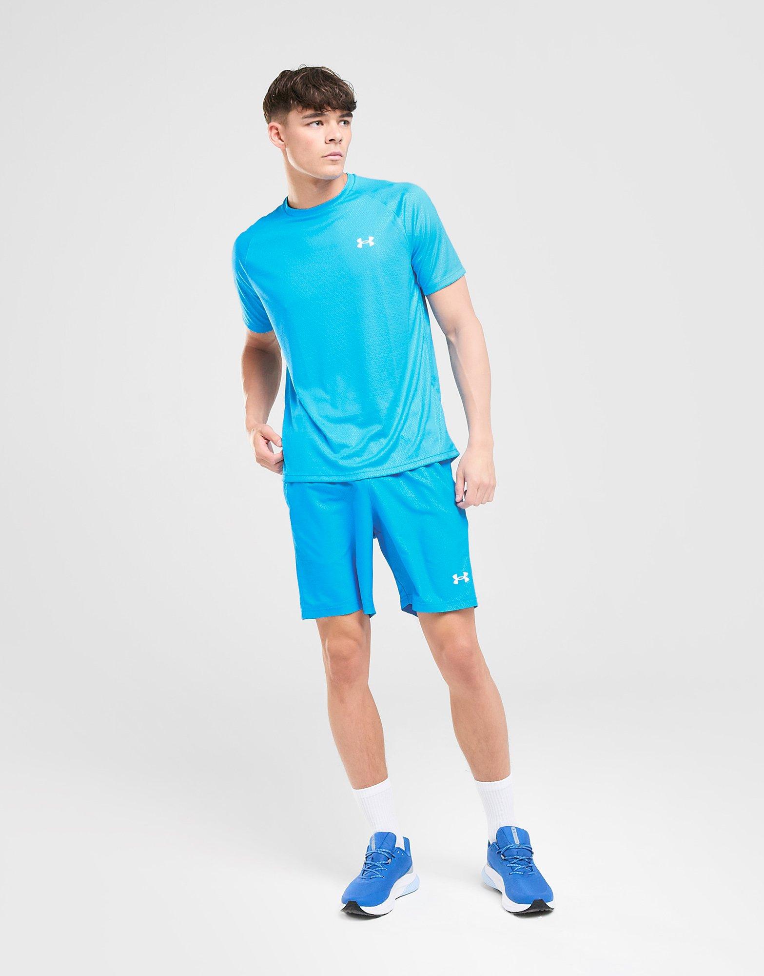 Мъжка тениска UNDER ARMOUR ТЕНИСКА TECH EMBOSS TEE ELEC BLU 1372530-428 Син