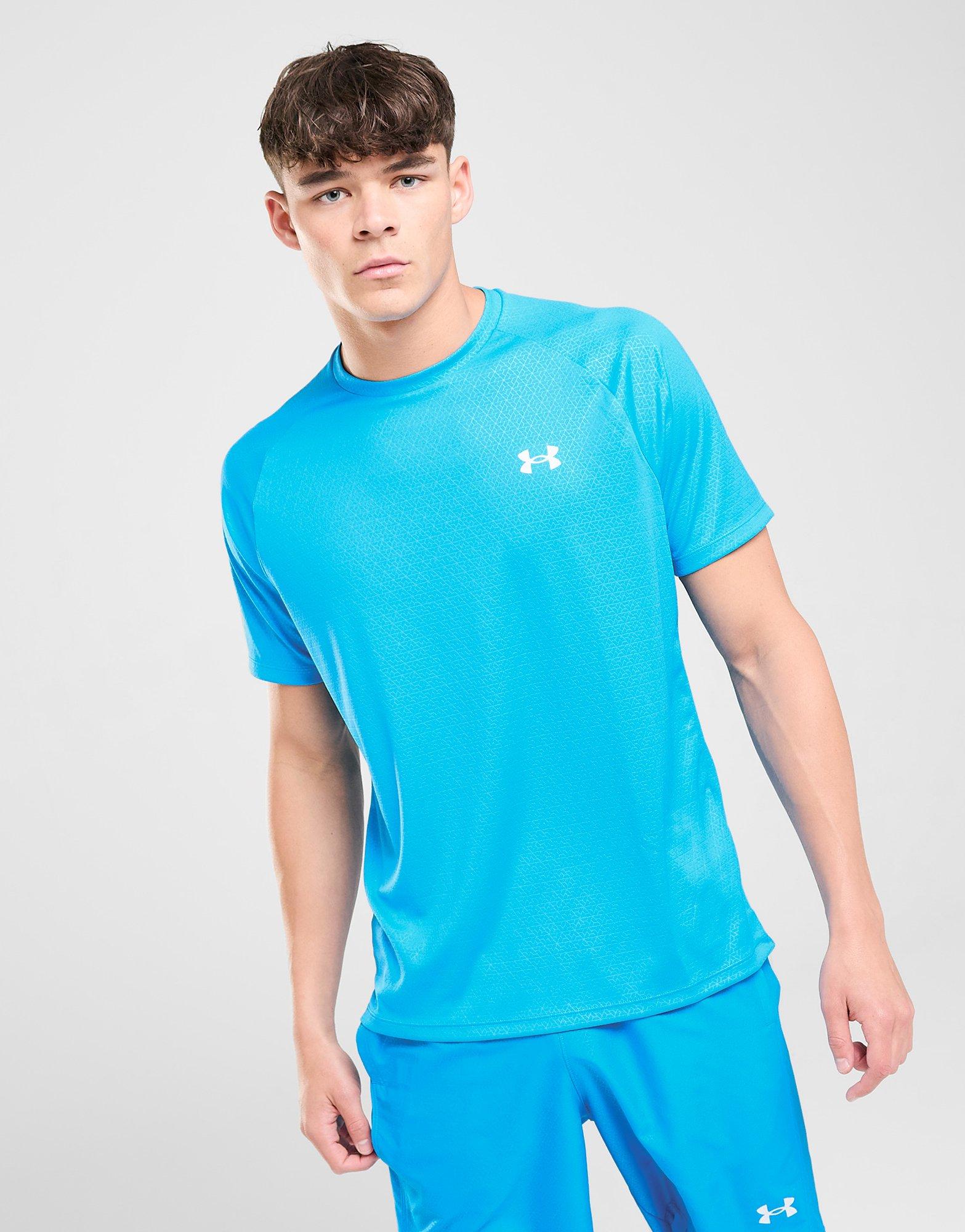 Мъжка тениска UNDER ARMOUR ТЕНИСКА TECH EMBOSS TEE ELEC BLU 1372530-428 Син