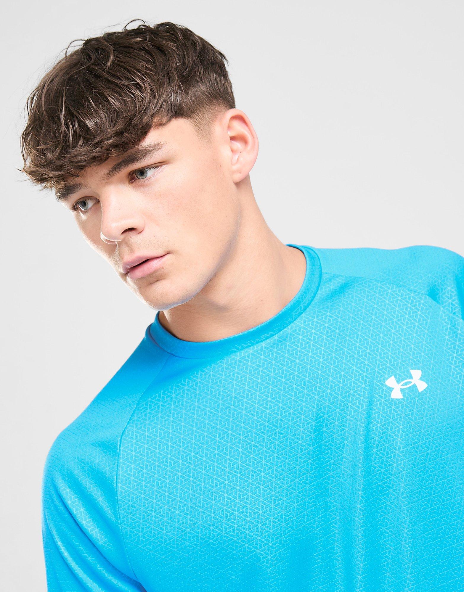 Мъжка тениска UNDER ARMOUR ТЕНИСКА TECH EMBOSS TEE ELEC BLU 1372530-428 Син