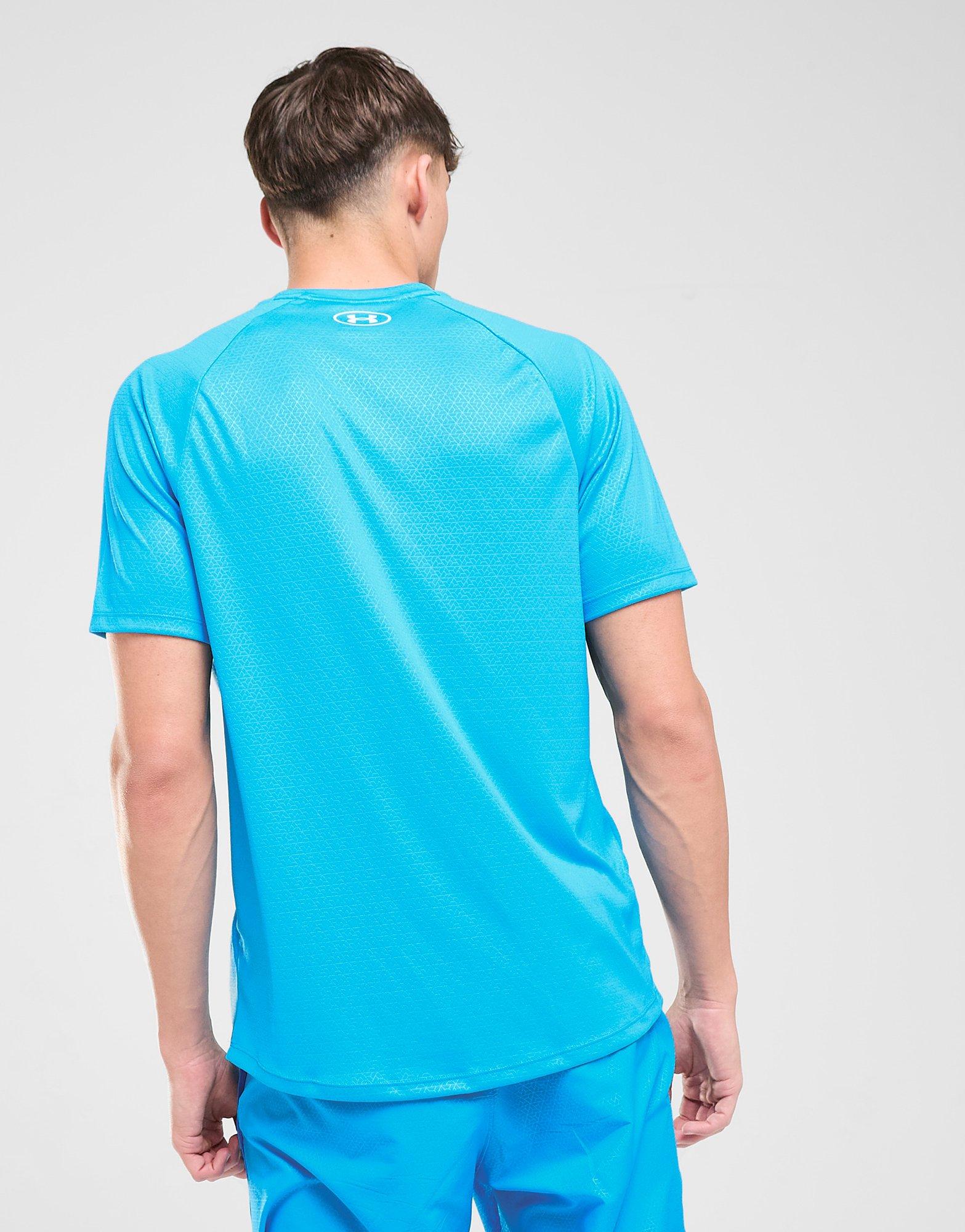 Мъжка тениска UNDER ARMOUR ТЕНИСКА TECH EMBOSS TEE ELEC BLU 1372530-428 Син