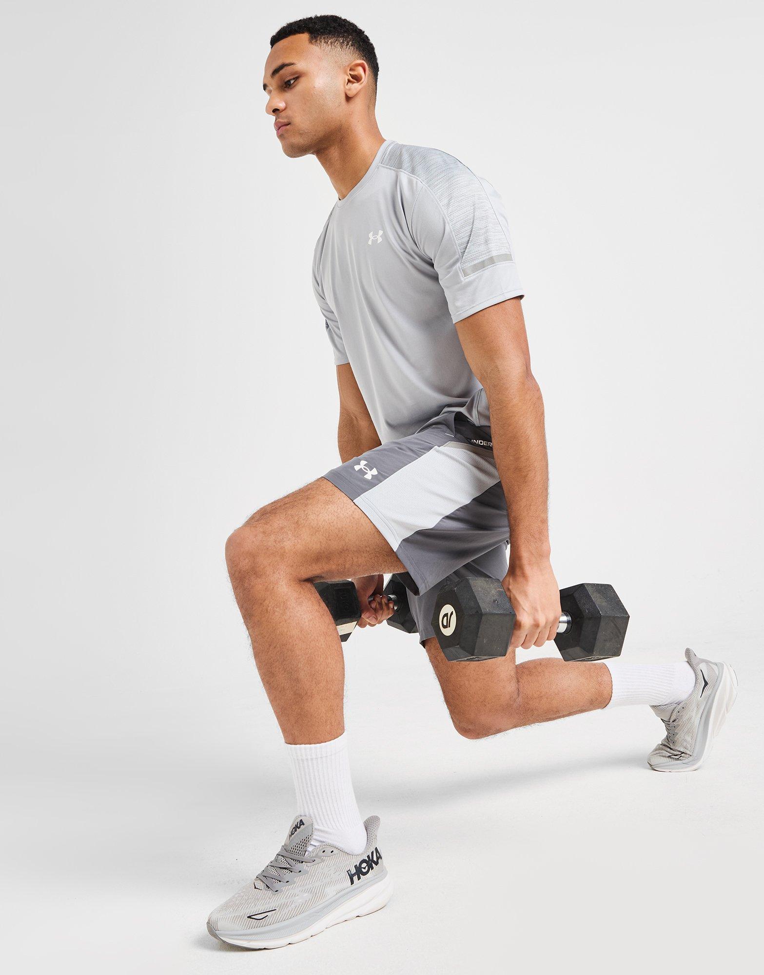 Pánské kraťasy UNDER ARMOUR ŠORTKY  TECH UTILITY SHT MOD GRY 1385978-027 Šedá