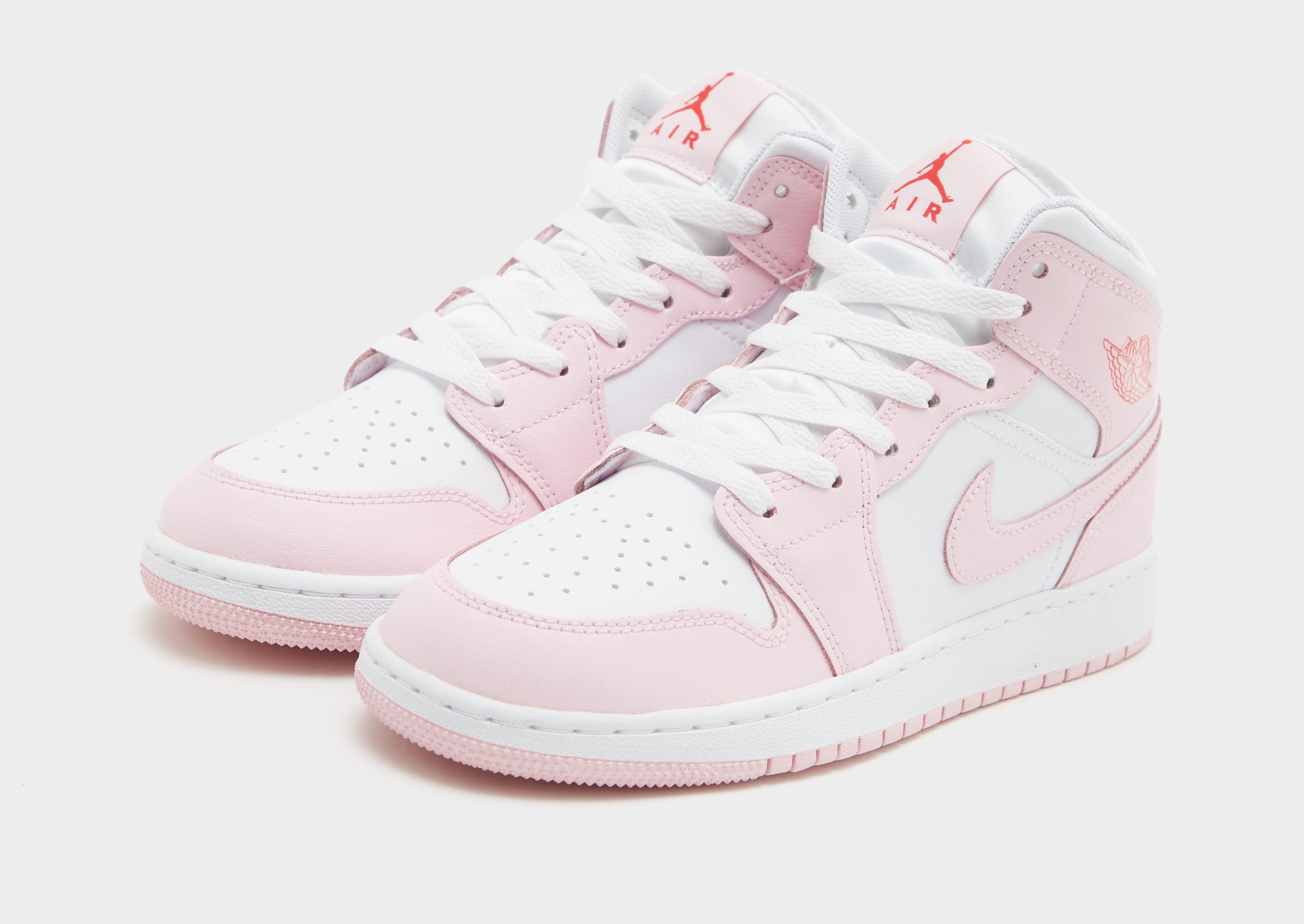 Kedai vaikams JORDAN AIR JORDAN 1 MID (GS) DQ8423-608 Rožinė