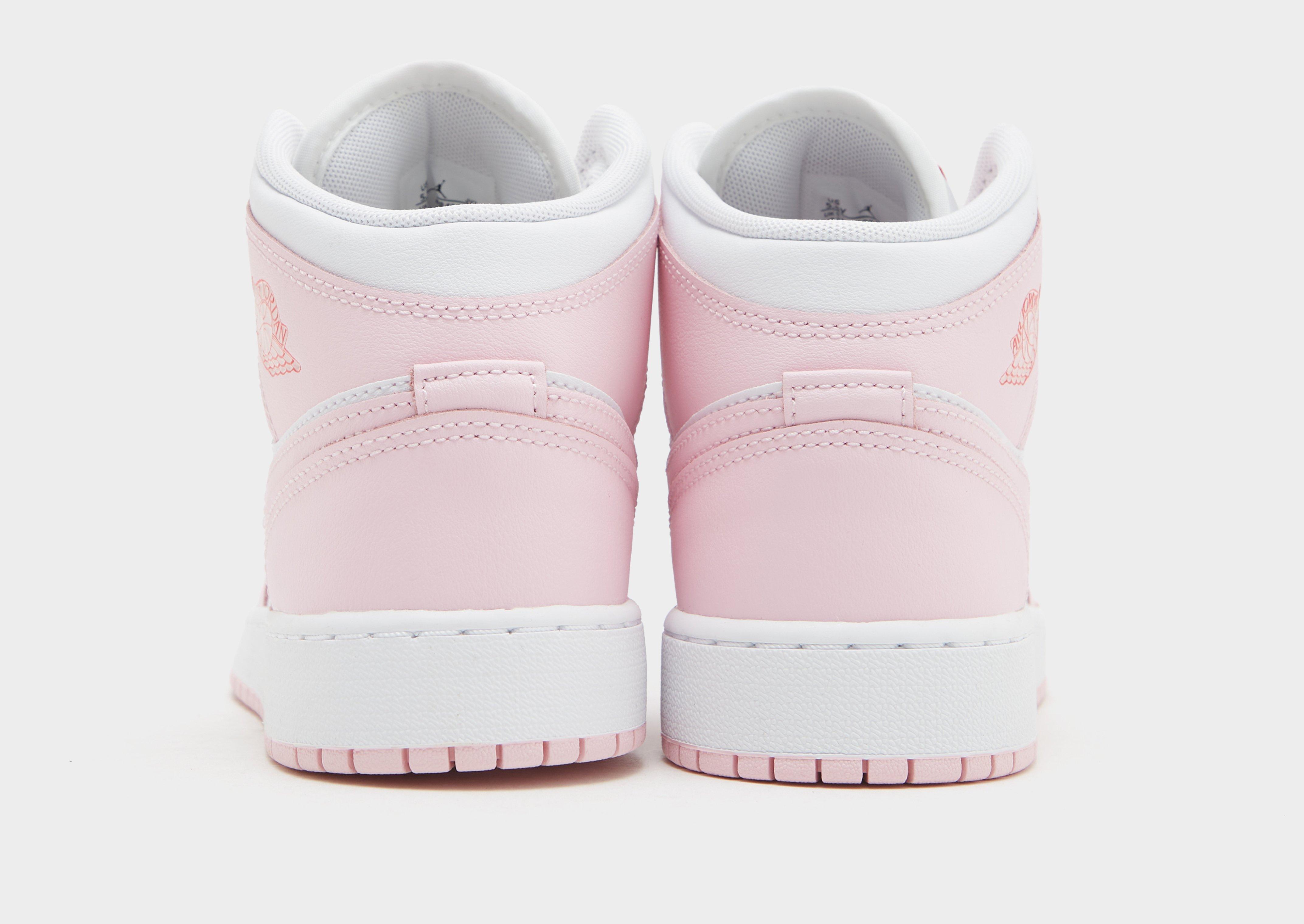 Kedai vaikams JORDAN AIR JORDAN 1 MID (GS) DQ8423-608 Rožinė