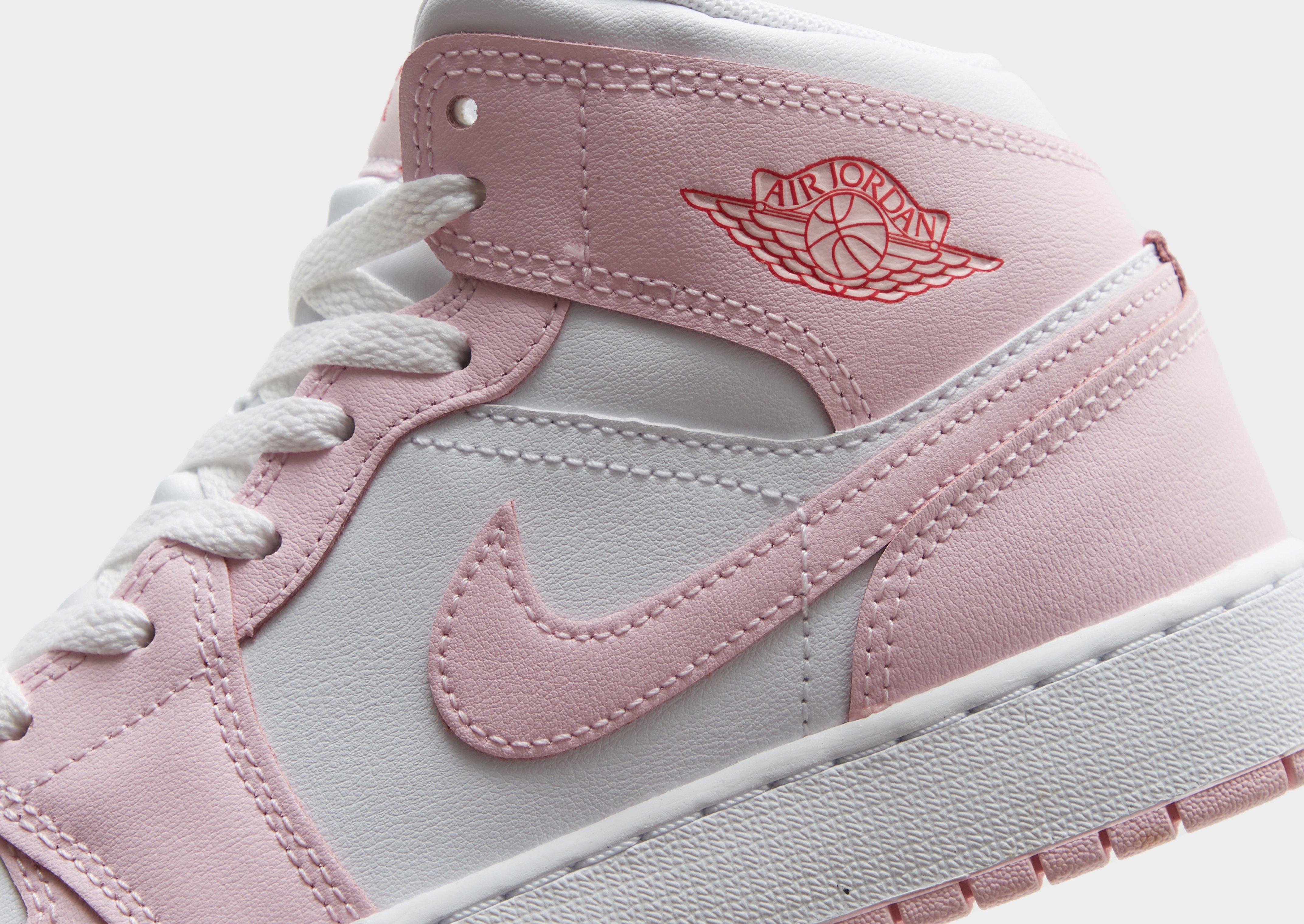 Kedai vaikams JORDAN AIR JORDAN 1 MID (GS) DQ8423-608 Rožinė