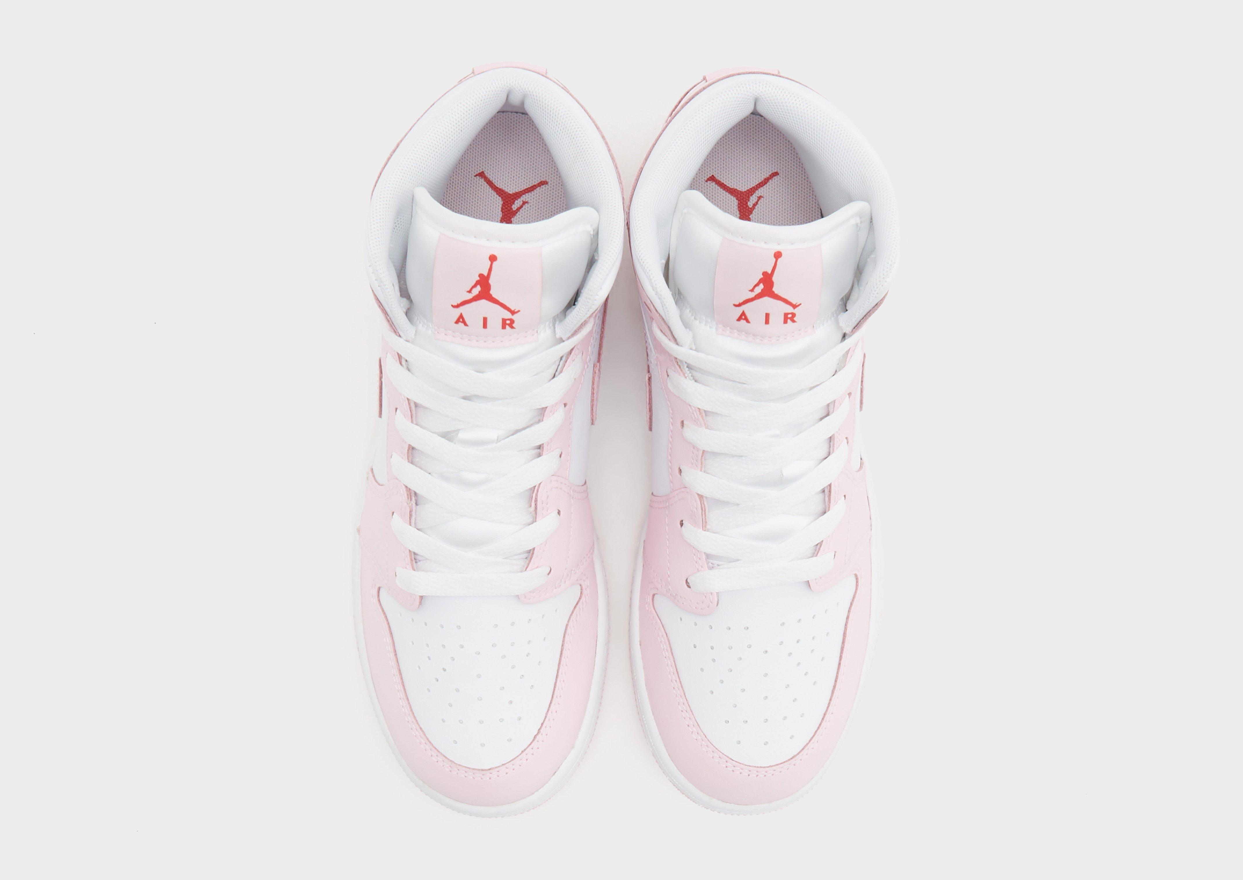 Kedai vaikams JORDAN AIR JORDAN 1 MID (GS) DQ8423-608 Rožinė