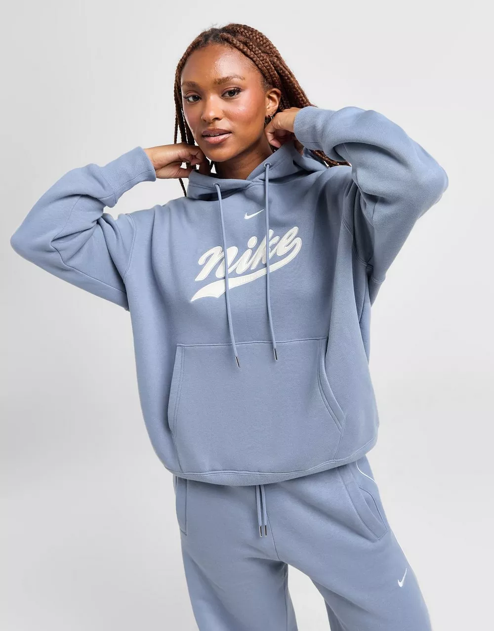 NIKE КОФТА З КАПЮШОНОМ W NSW PHNX FLC HDY TRND, фото 1 з 5