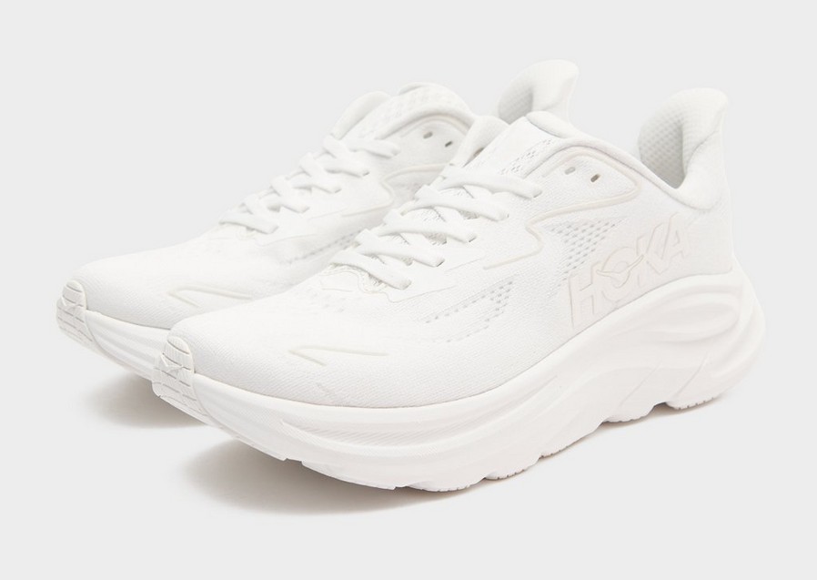 Дамски обувки за бягане HOKA CLIFTON 10 1162031-WWH Бял